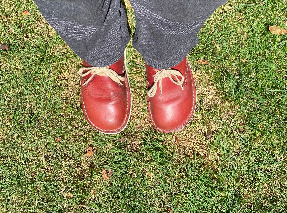 Photo by geckotrekker on June 28, 2025 of the Duckfeet Jylland in Granate Terracare.