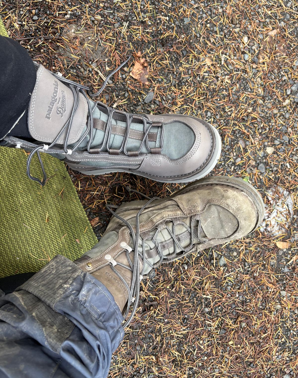 Photo by geckotrekker on November 9, 2025 of the Patagonia X Danner River Salt Wading Boot in Unknown Grey.