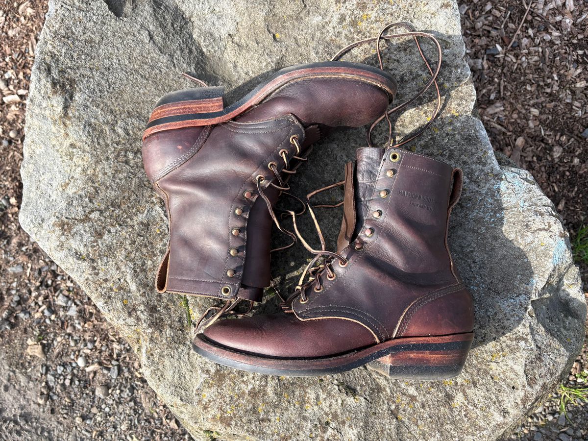 Photo by geckotrekker on January 22, 2026 of the Hathorn Packer in Brown Pull Up.