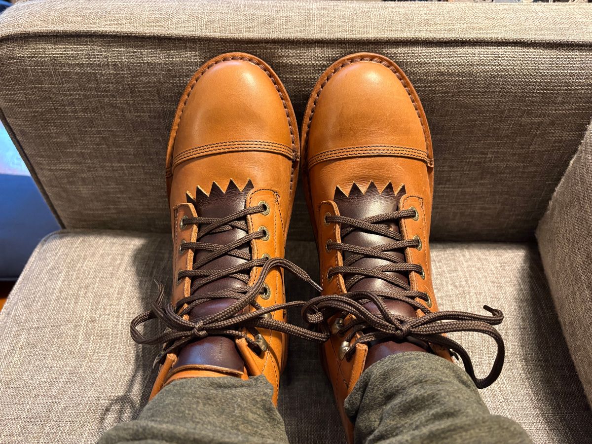 Photo by geckotrekker on January 30, 2026 of the Jim Green 719 in Rust Veg Retan.