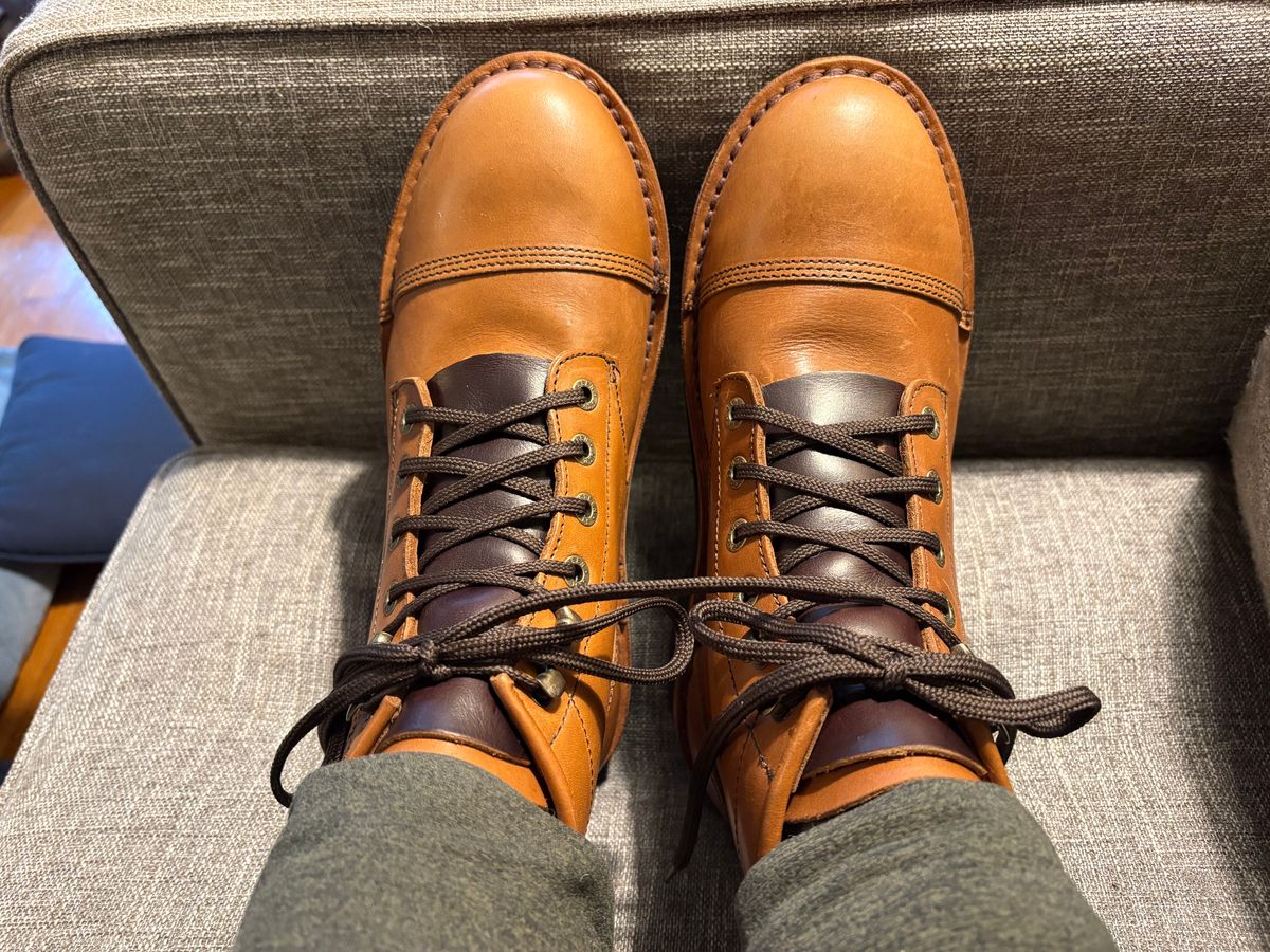 Photo by geckotrekker on January 30, 2026 of the Jim Green 719 in Rust Veg Retan.