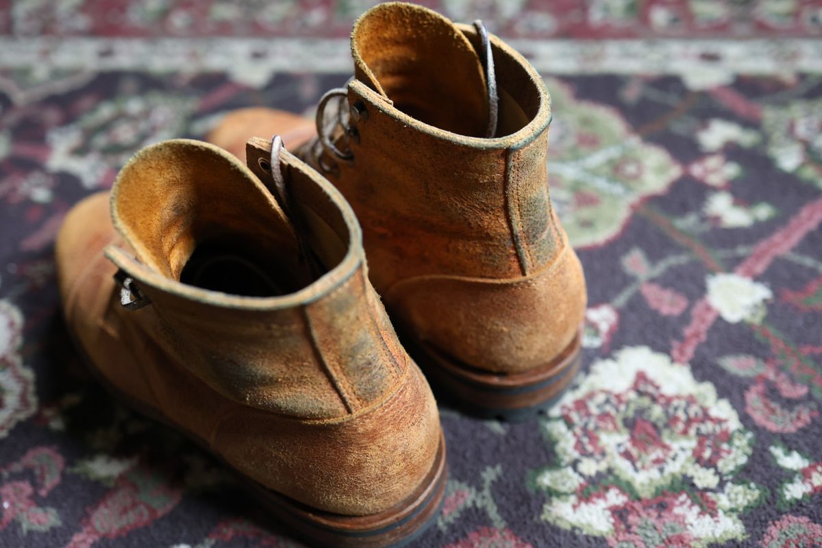 Photo by danielc on February 20, 2026 of the Truman Cap Toe Boot in C.F. Stead Coach Rambler.