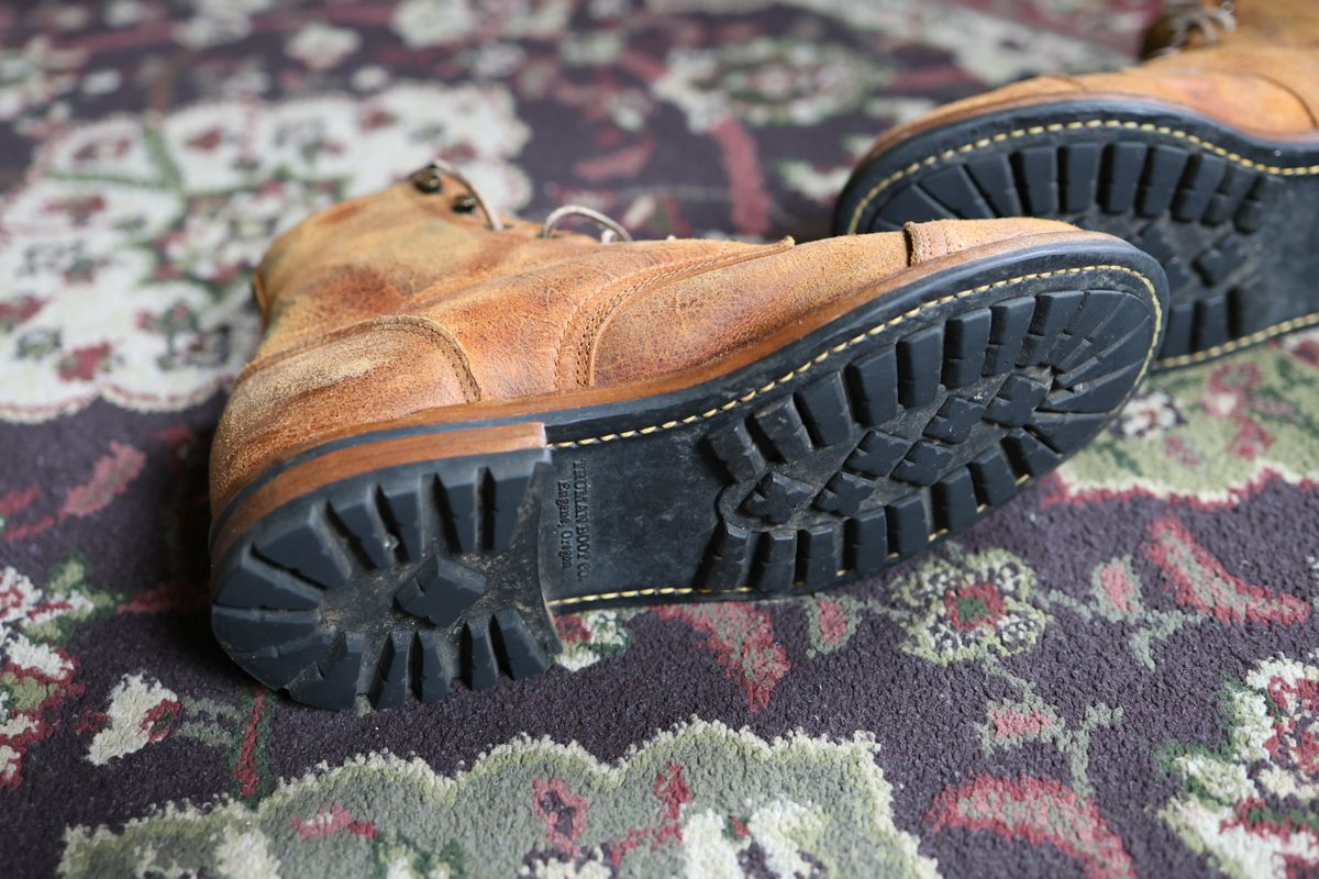 Photo by danielc on February 20, 2026 of the Truman Cap Toe Boot in C.F. Stead Coach Rambler.