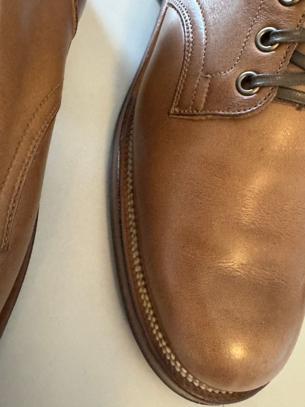 Photo by Pedro on January 18, 2025 of the Viberg Service Boot in Horween Natural Chromexcel.