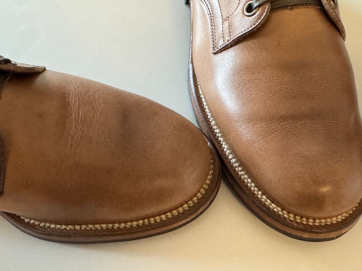 Photo by Pedro on January 18, 2025 of the Viberg Service Boot in Horween Natural Chromexcel.
