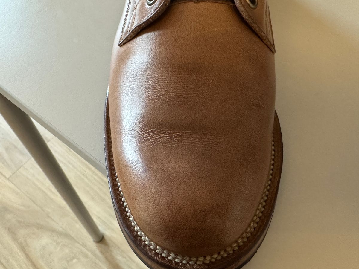 Photo by Pedro on January 18, 2025 of the Viberg Service Boot in Horween Natural Chromexcel.
