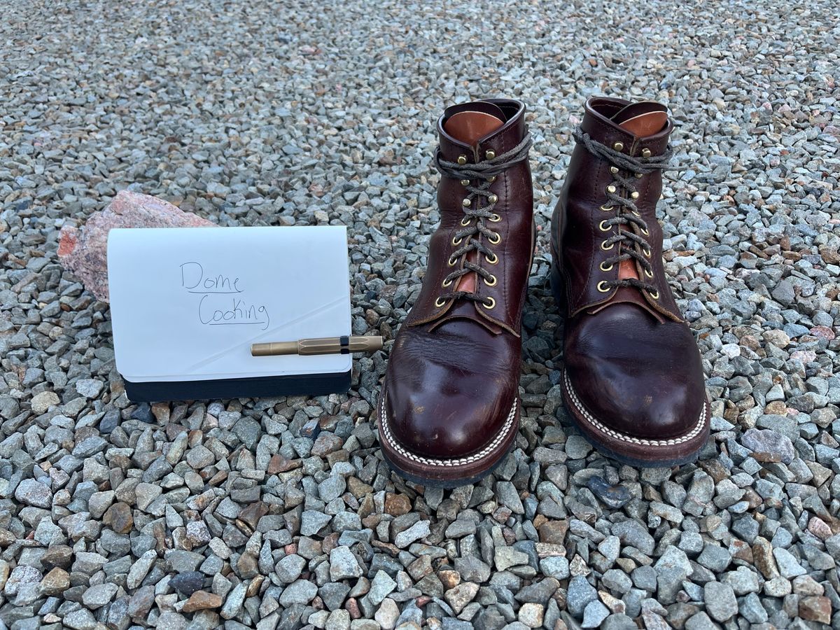 Photo by MrStudabaker on November 5, 2025 of the John Lofgren Steel Gang Boots in Dark Brown Shinki Horsebutt.