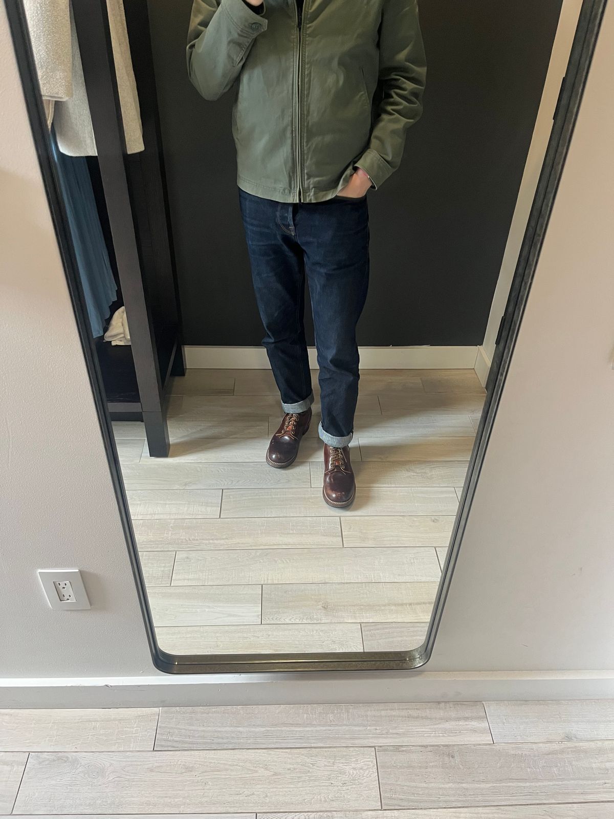 Photo by MrStudabaker on April 28, 2026 of the John Lofgren Steel Gang Boots in Dark Brown Shinki Horsebutt.