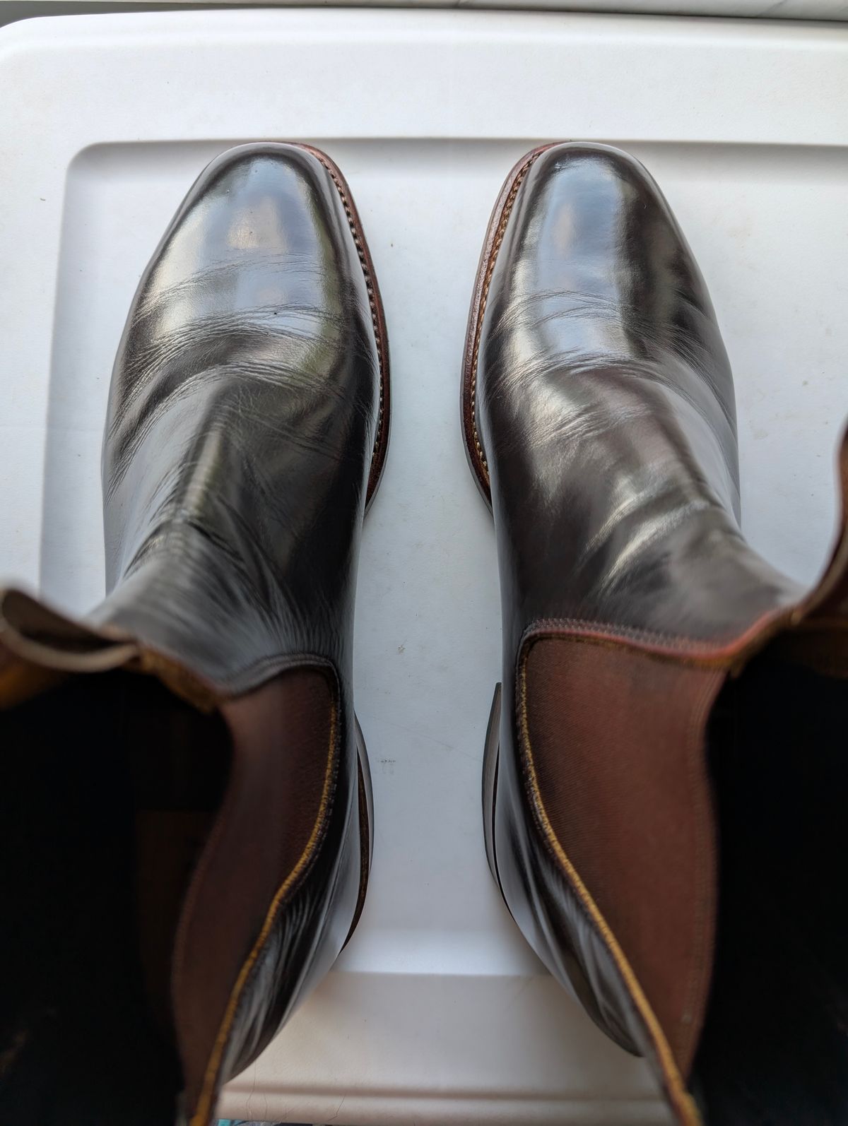 Photo by lemonpeak on May 28, 2025 of the R.M. Williams Signature Craftsman Boot in R.M. Williams Yearling Custom Mahogany.