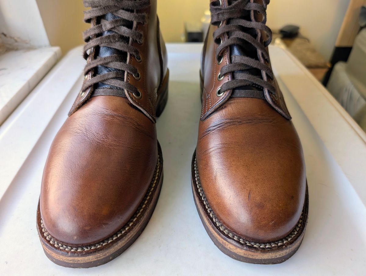 Photo by lemonpeak on April 22, 2026 of the Oak Street Bootmakers Storm Boot in Horween Natural Chromexcel.