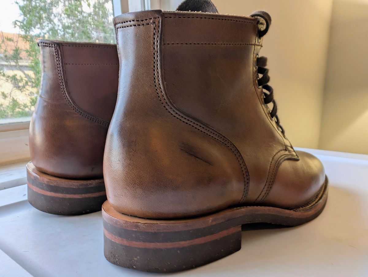 Photo by lemonpeak on April 22, 2026 of the Oak Street Bootmakers Storm Boot in Horween Natural Chromexcel.