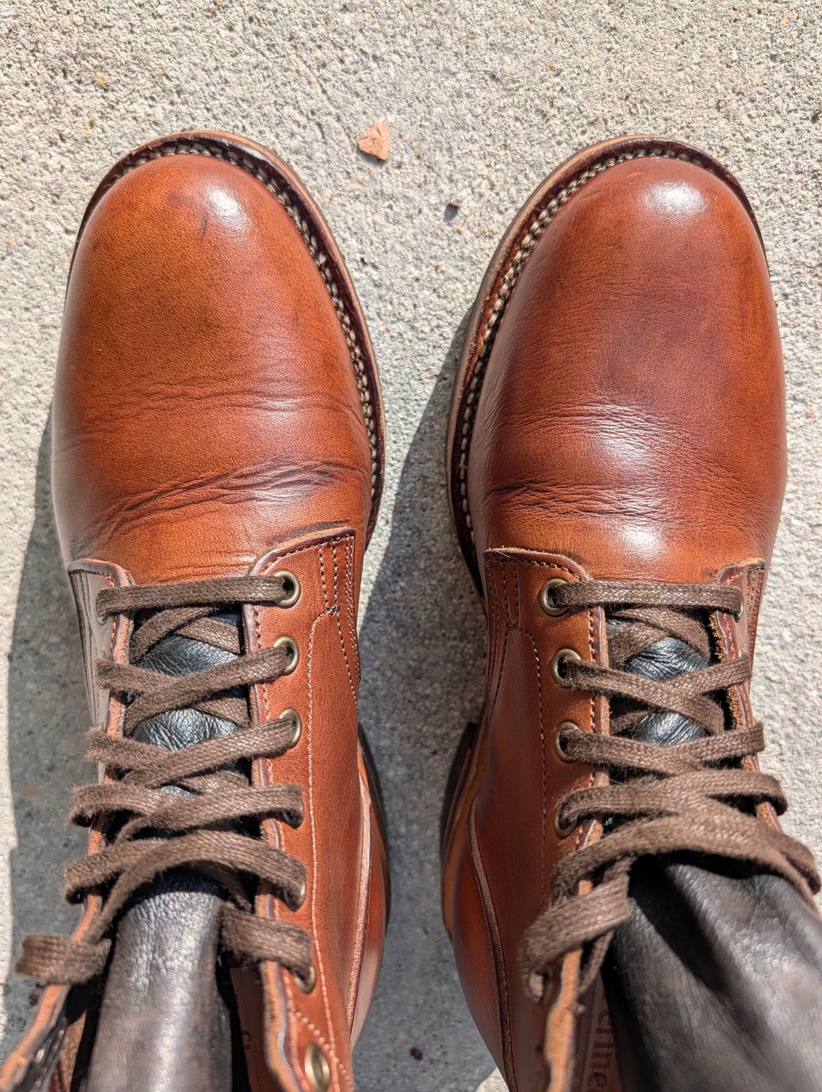 Photo by lemonpeak on June 29, 2026 of the Oak Street Bootmakers Storm Boot in Horween Natural Chromexcel.