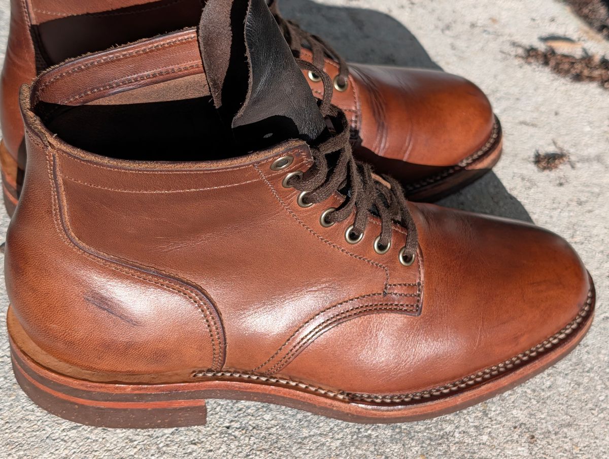 Photo by lemonpeak on June 29, 2026 of the Oak Street Bootmakers Storm Boot in Horween Natural Chromexcel.