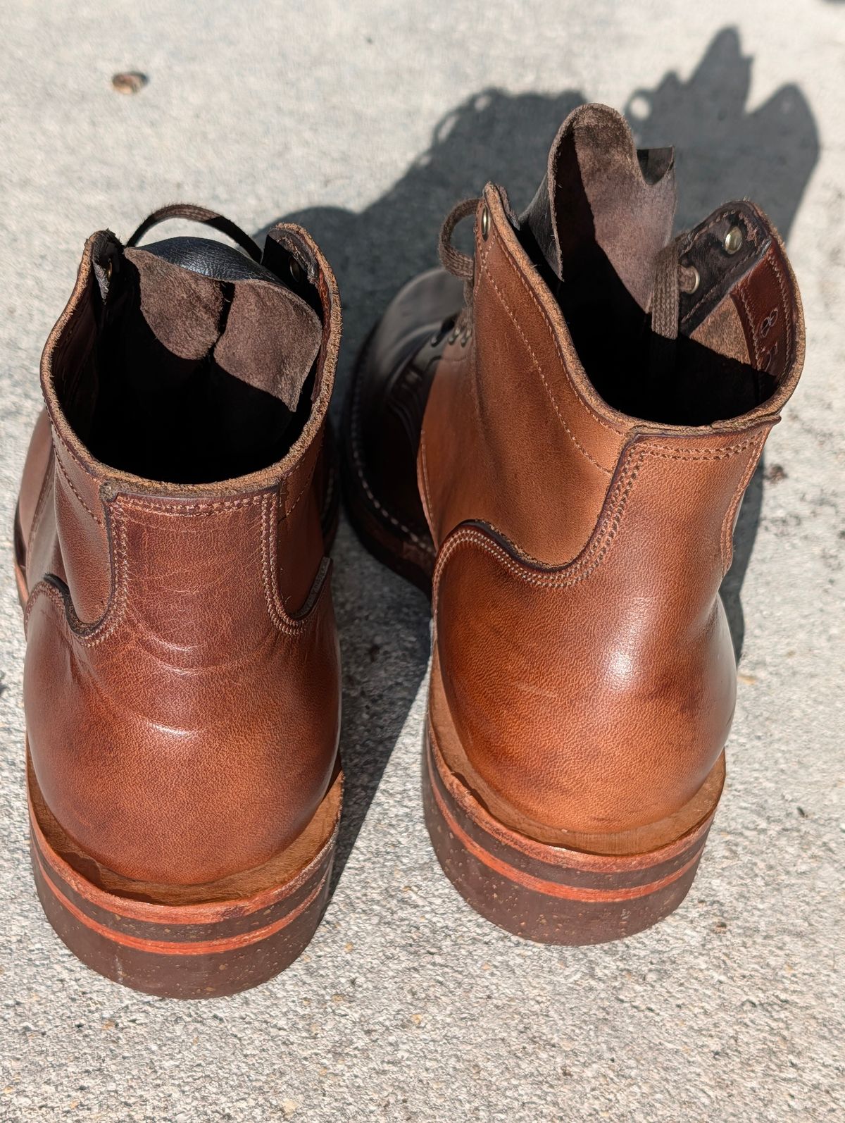 Photo by lemonpeak on June 29, 2026 of the Oak Street Bootmakers Storm Boot in Horween Natural Chromexcel.