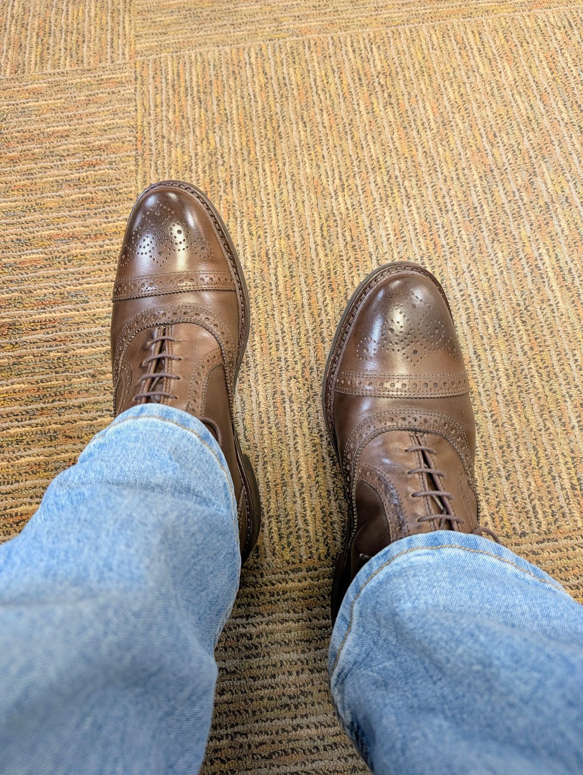 Photo by lemonpeak on February 18, 2026 of the Allen Edmonds Hamilton in Allen Edmonds Brown.