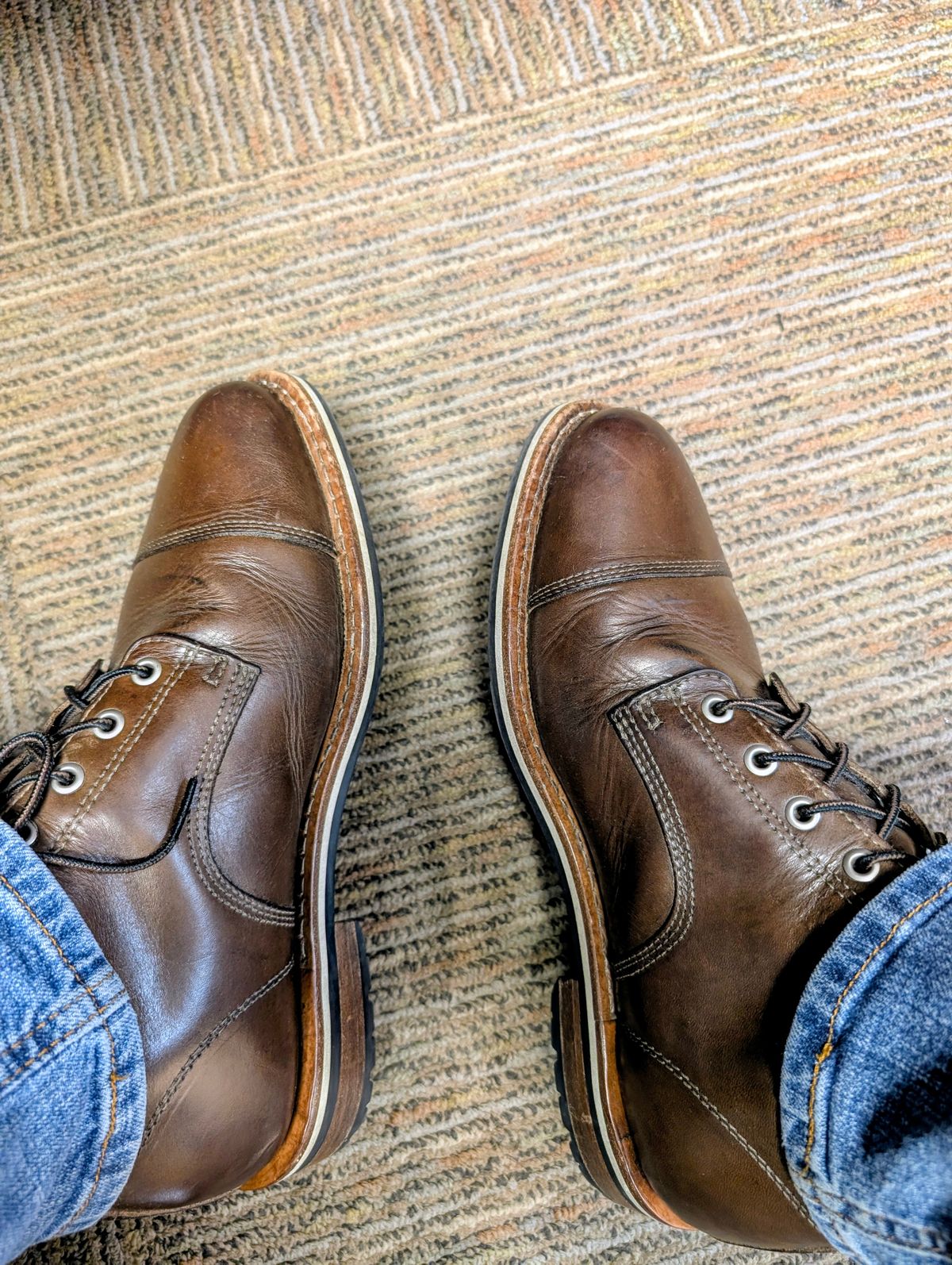 Photo by lemonpeak on November 5, 2025 of the HELM Boots The Hollis in Krumenauer Olive.