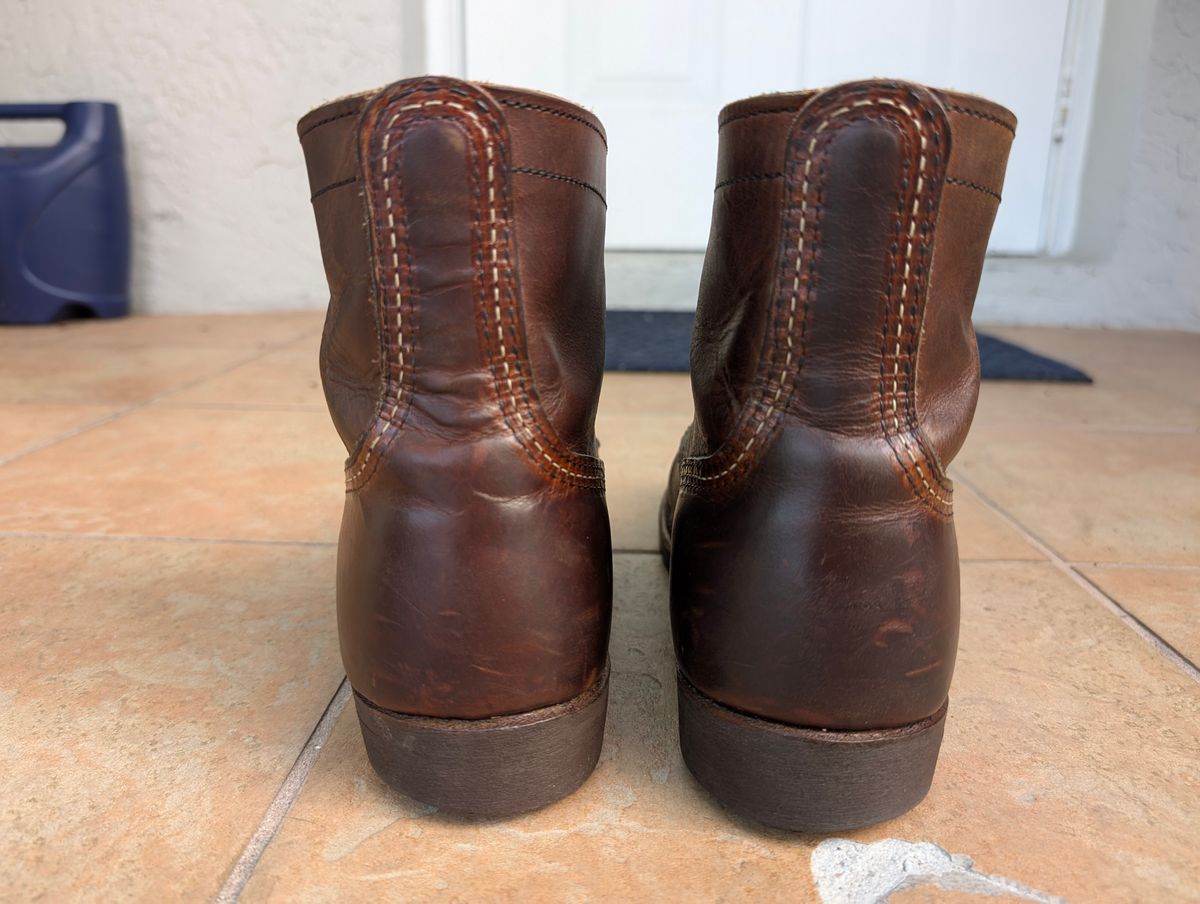 Photo by lemonpeak on September 20, 2025 of the Red Wing Iron Ranger in S.B. Foot Copper Rough and Tough.