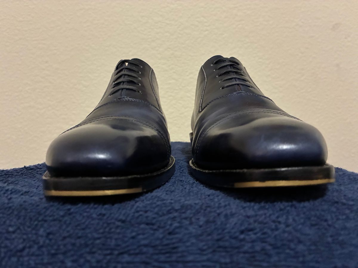 Photo by AmericanFlo on June 12, 2026 of the Blkbrd Shoemaker Adel in Zonta Navy Museum Calf.