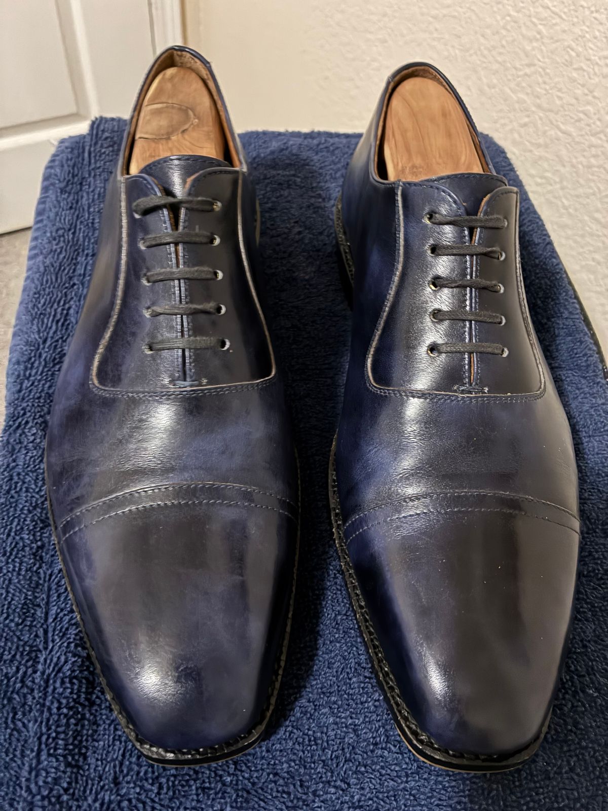 Photo by AmericanFlo on June 12, 2026 of the Blkbrd Shoemaker Adel in Zonta Navy Museum Calf.