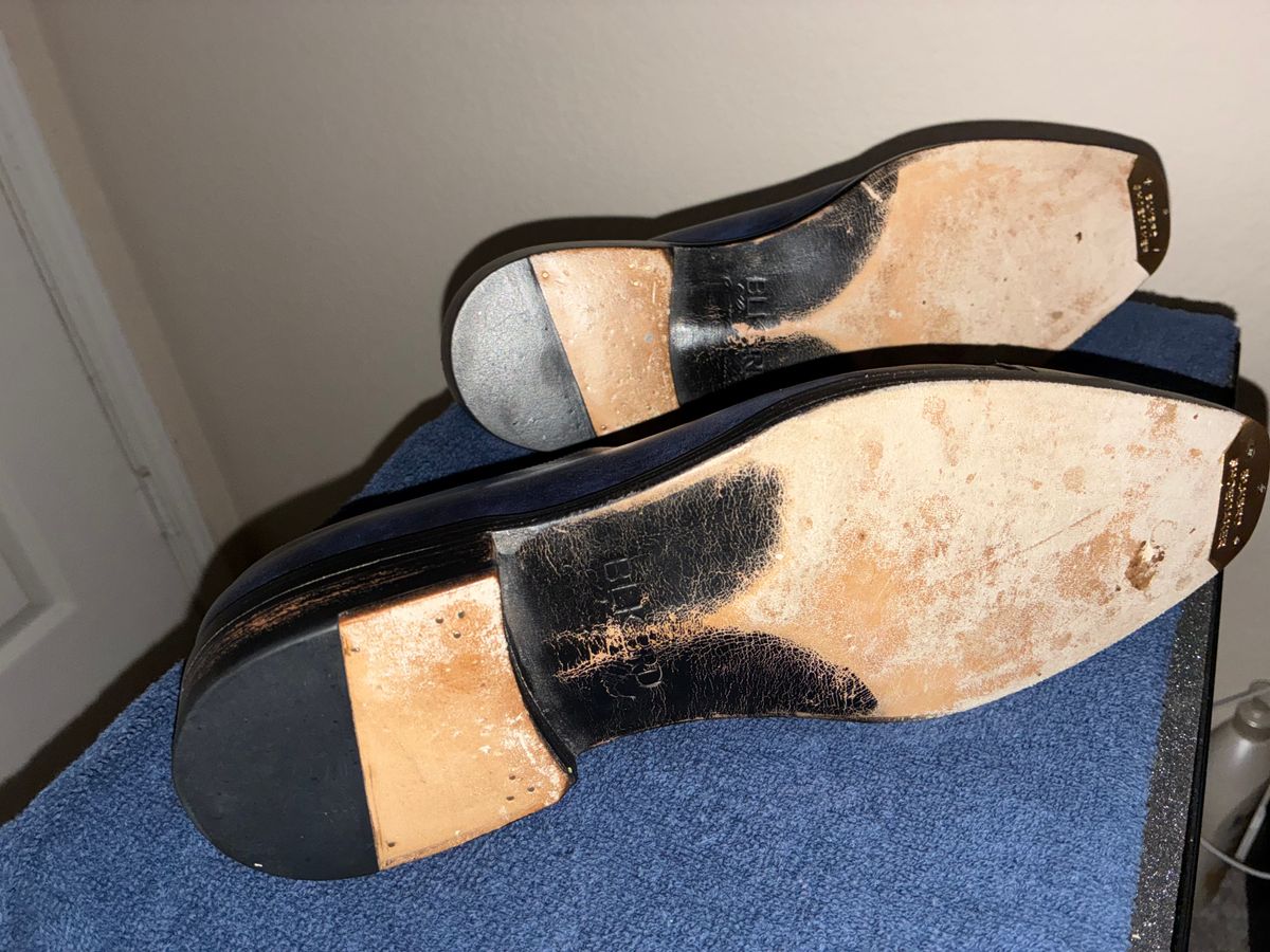 Photo by AmericanFlo on June 12, 2026 of the Blkbrd Shoemaker Adel in Zonta Navy Museum Calf.