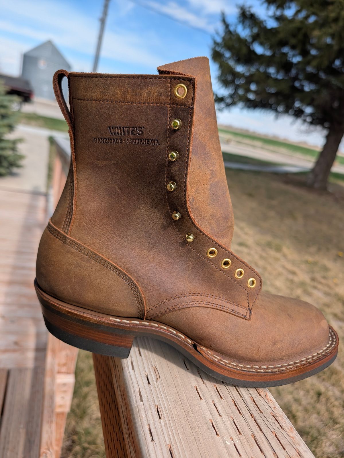 Photo by dohyde34 on March 30, 2026 of the White's Stockman in Seidel Distressed Smooth.