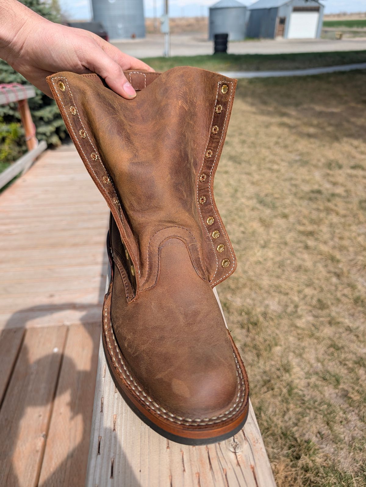 Photo by dohyde34 on March 30, 2026 of the White's Stockman in Seidel Distressed Smooth.