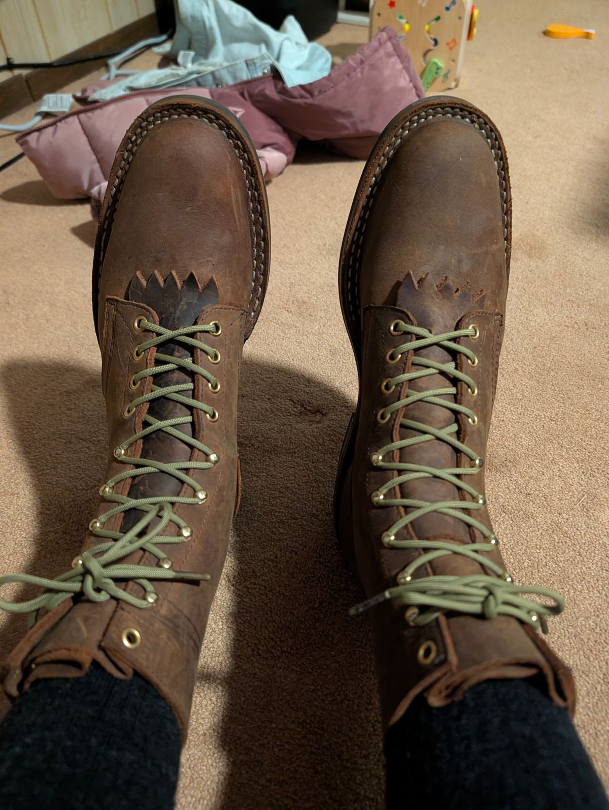 Photo by dohyde34 on April 1, 2026 of the White's Stockman in Seidel Distressed Smooth.