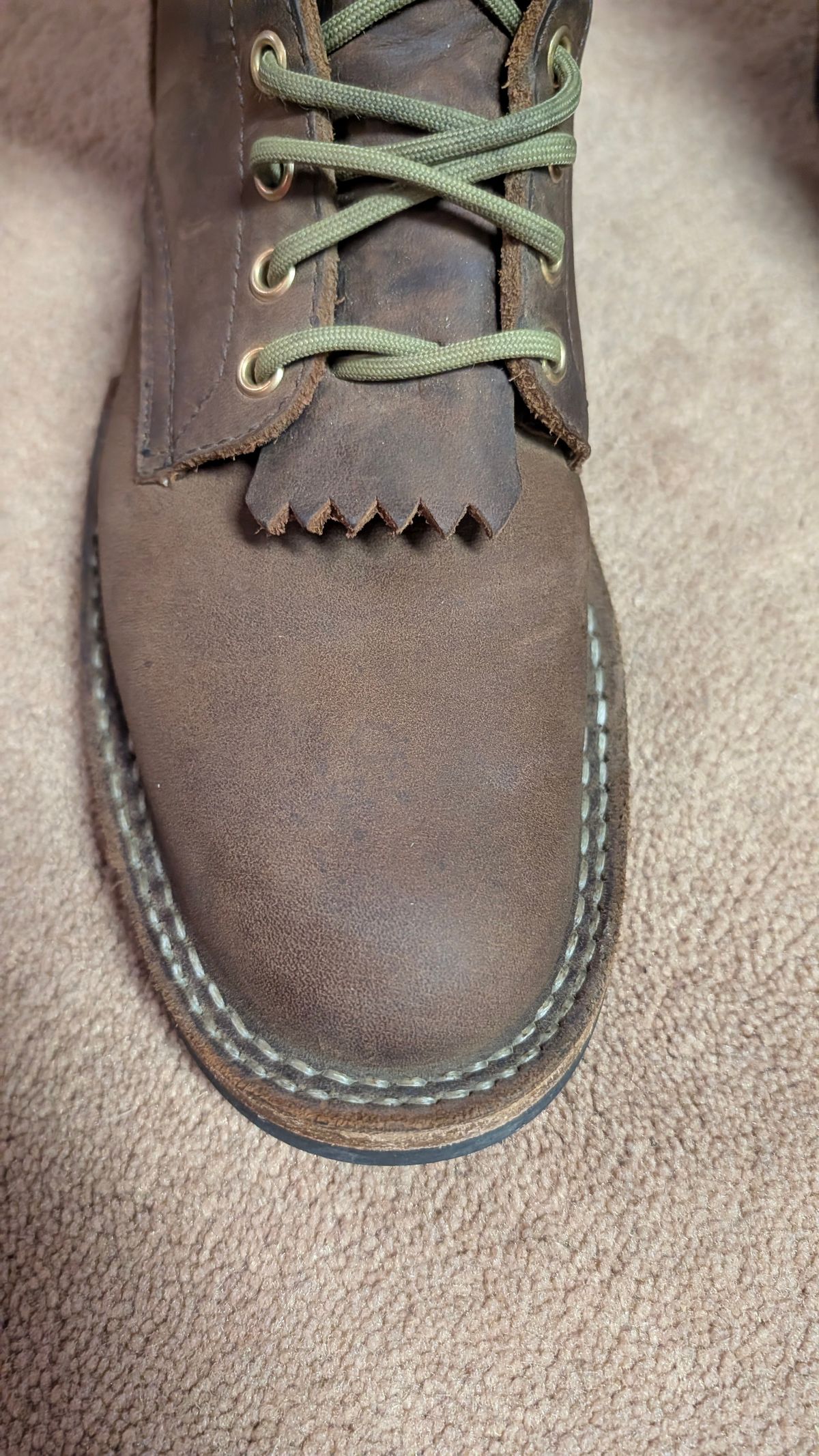 Photo by dohyde34 on April 17, 2026 of the White's Stockman in Seidel Distressed Smooth.