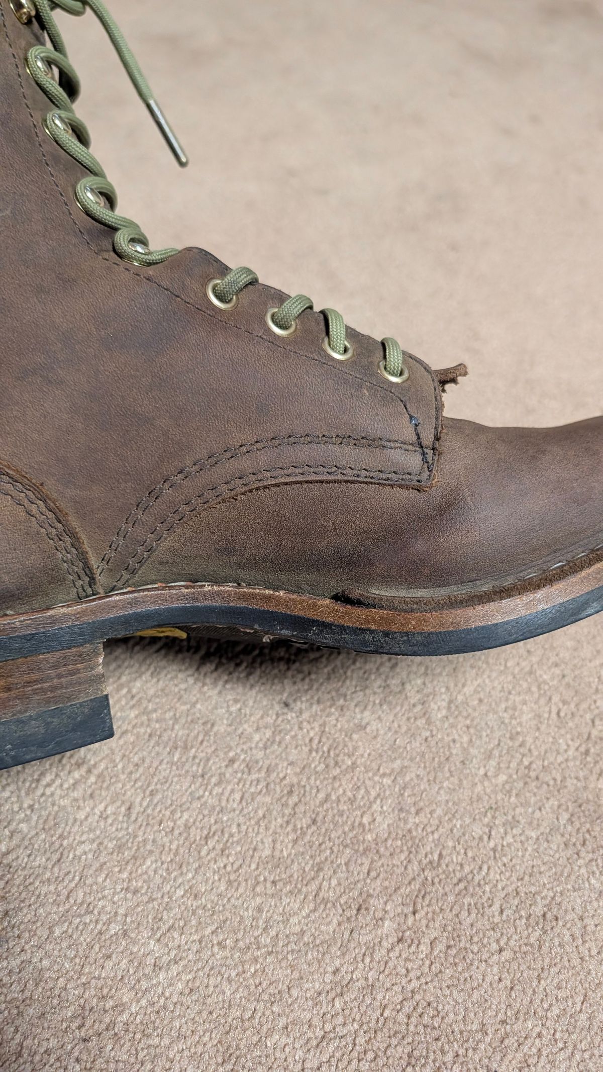 Photo by dohyde34 on April 17, 2026 of the White's Stockman in Seidel Distressed Smooth.