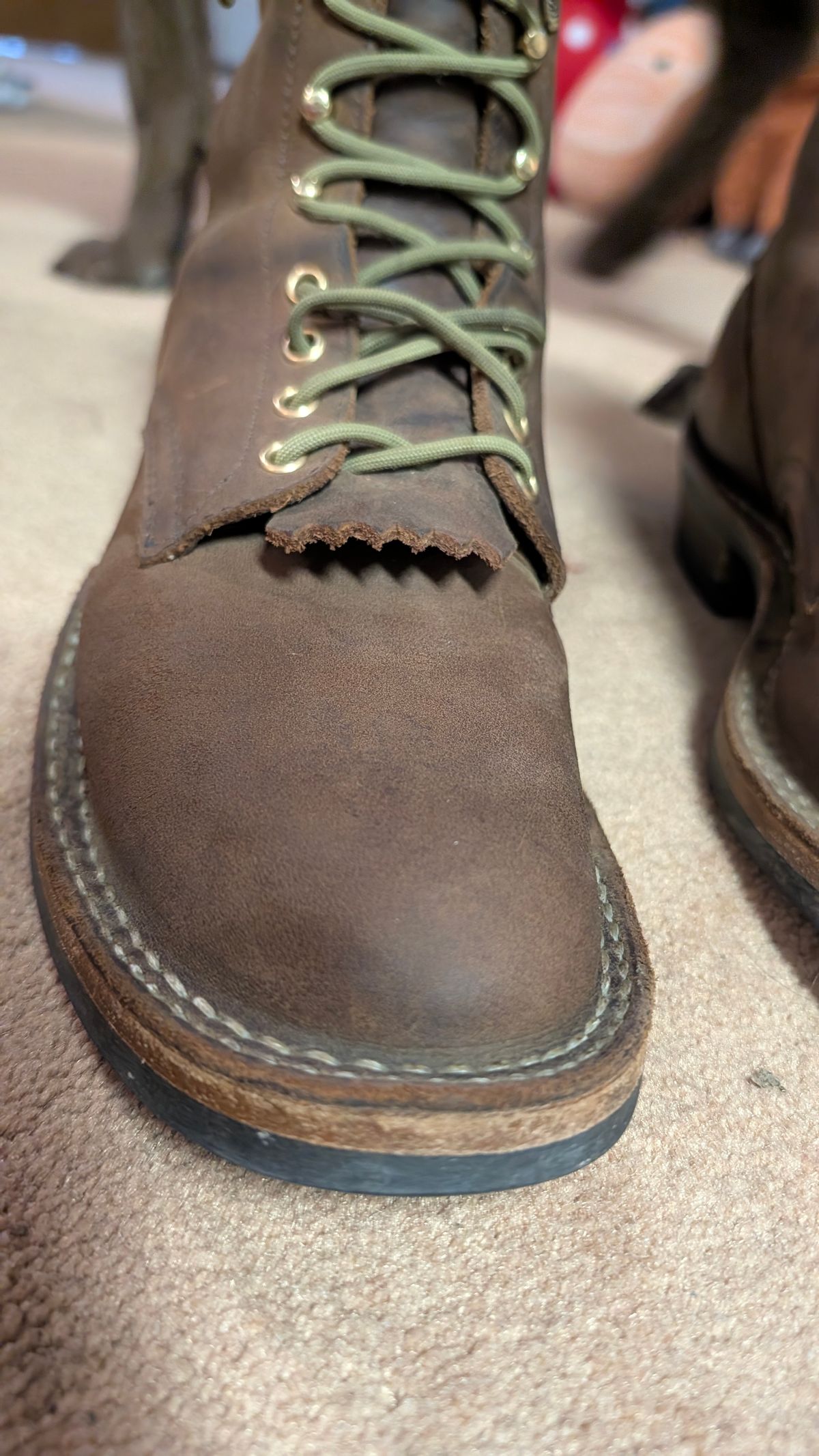 Photo by dohyde34 on April 17, 2026 of the White's Stockman in Seidel Distressed Smooth.