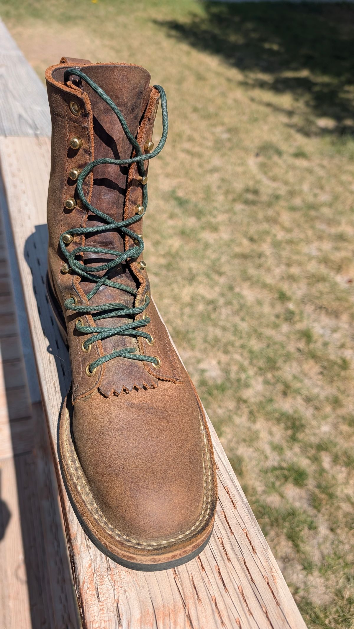 Photo by dohyde34 on April 21, 2026 of the White's Stockman in Seidel Distressed Smooth.