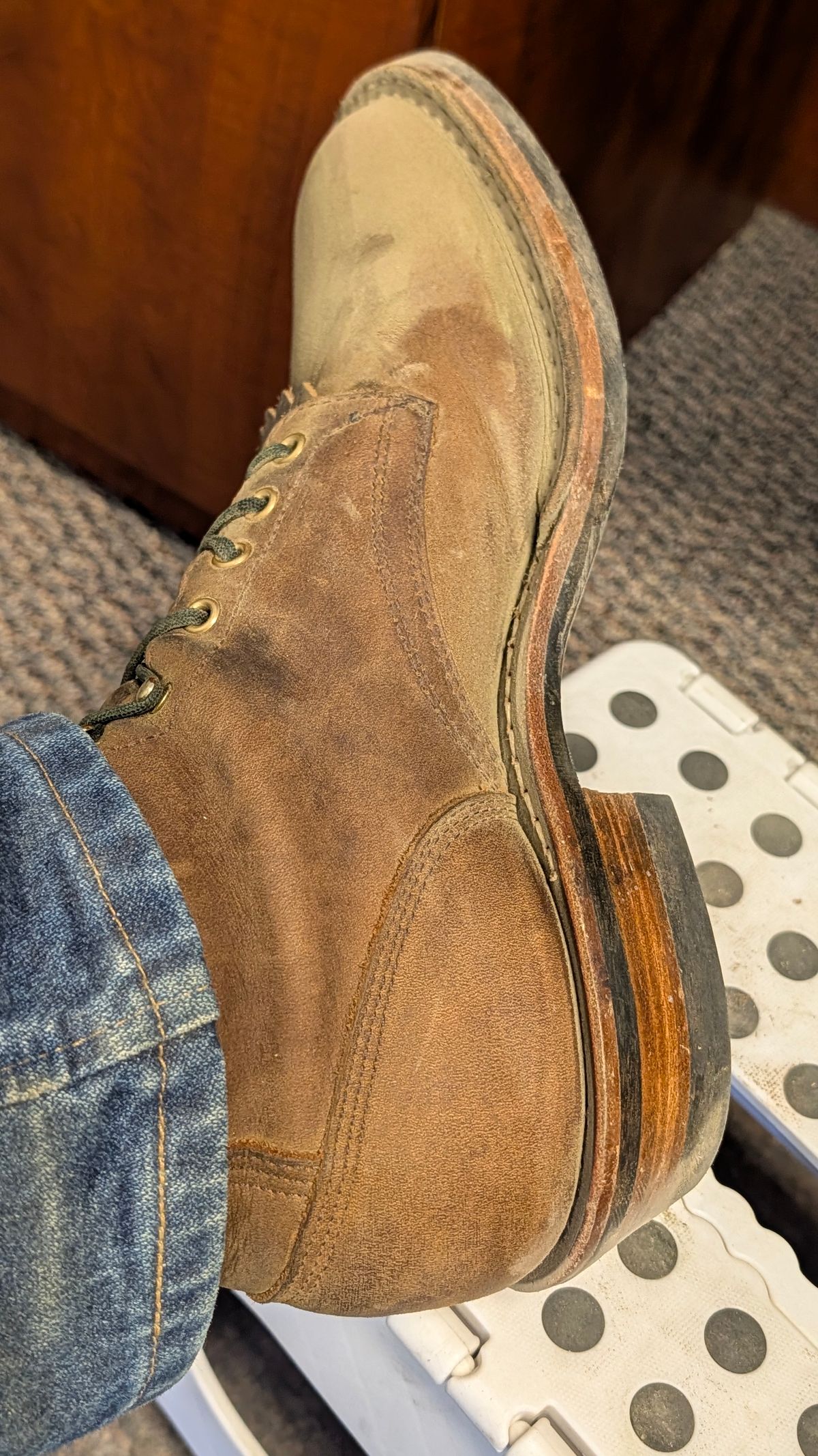 Photo by dohyde34 on April 29, 2026 of the White's Stockman in Seidel Distressed Smooth.