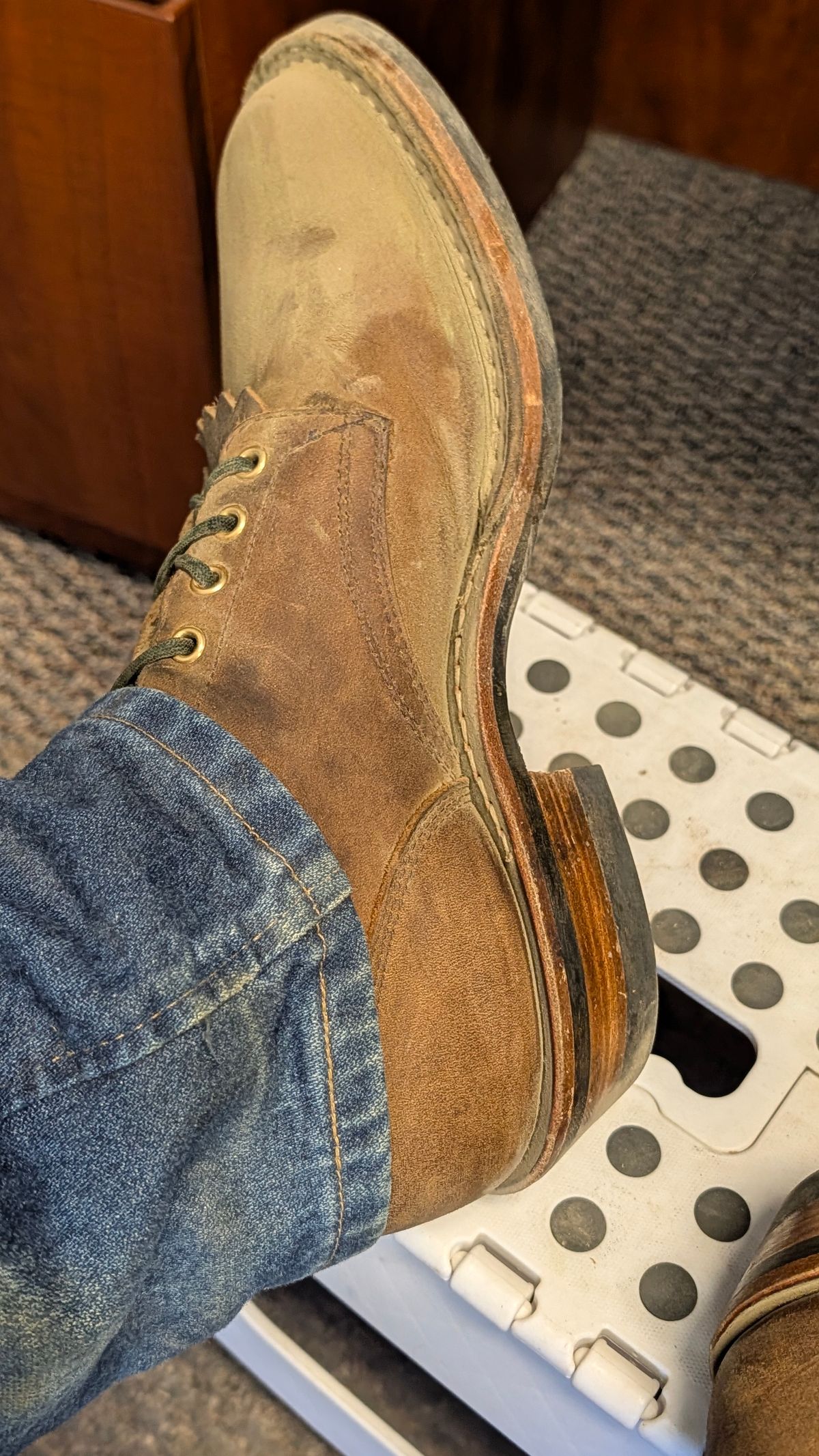 Photo by dohyde34 on April 29, 2026 of the White's Stockman in Seidel Distressed Smooth.