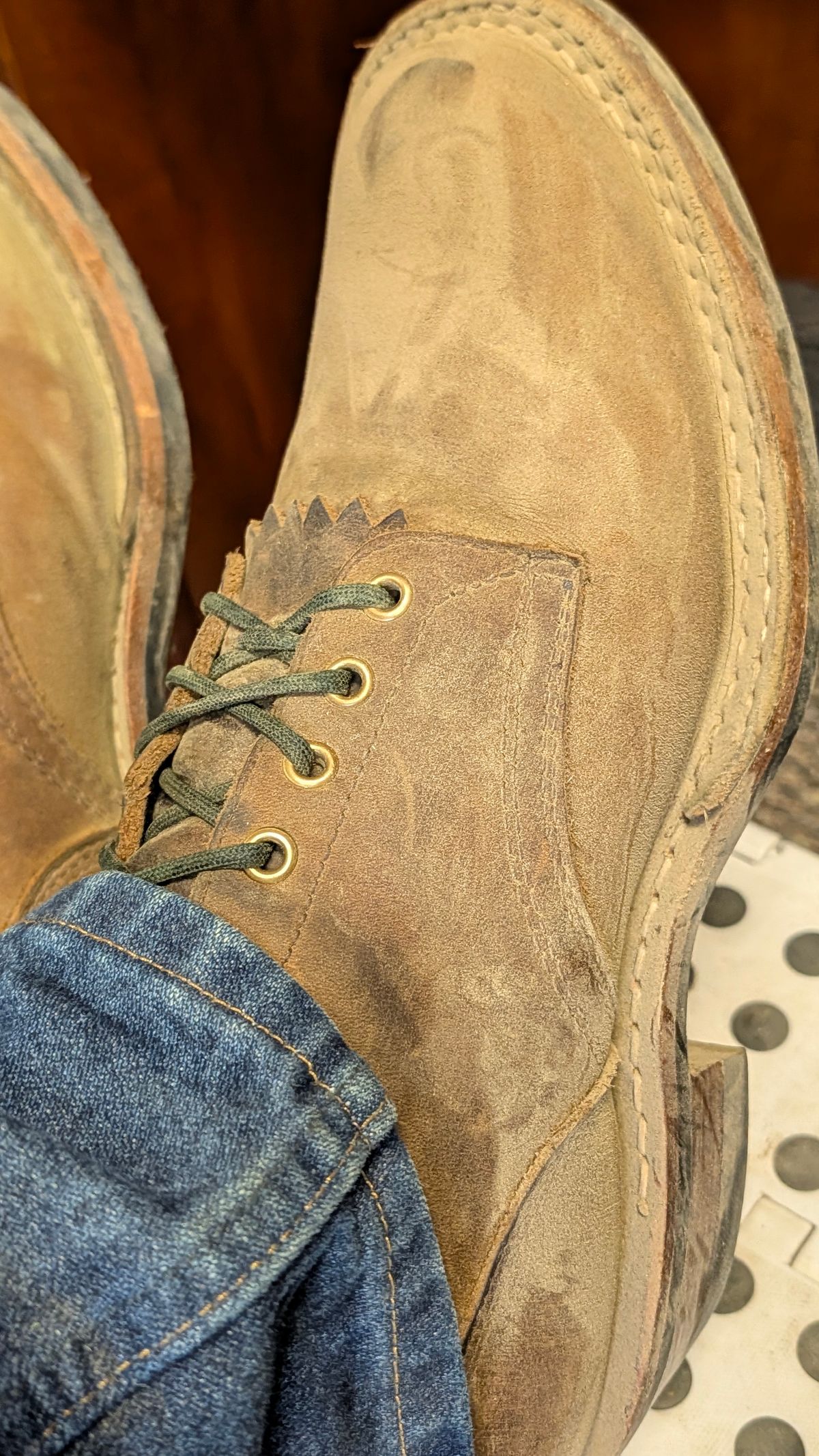Photo by dohyde34 on April 29, 2026 of the White's Stockman in Seidel Distressed Smooth.
