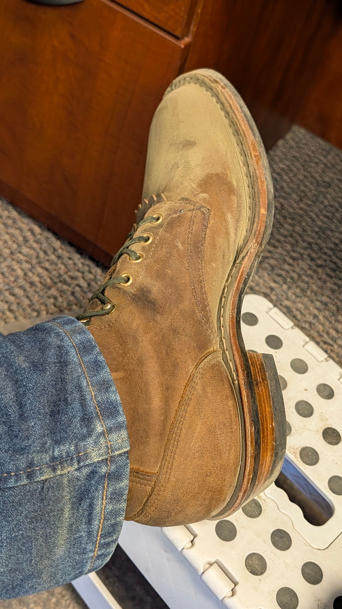 Photo by dohyde34 on April 29, 2026 of the White's Stockman in Seidel Distressed Smooth.