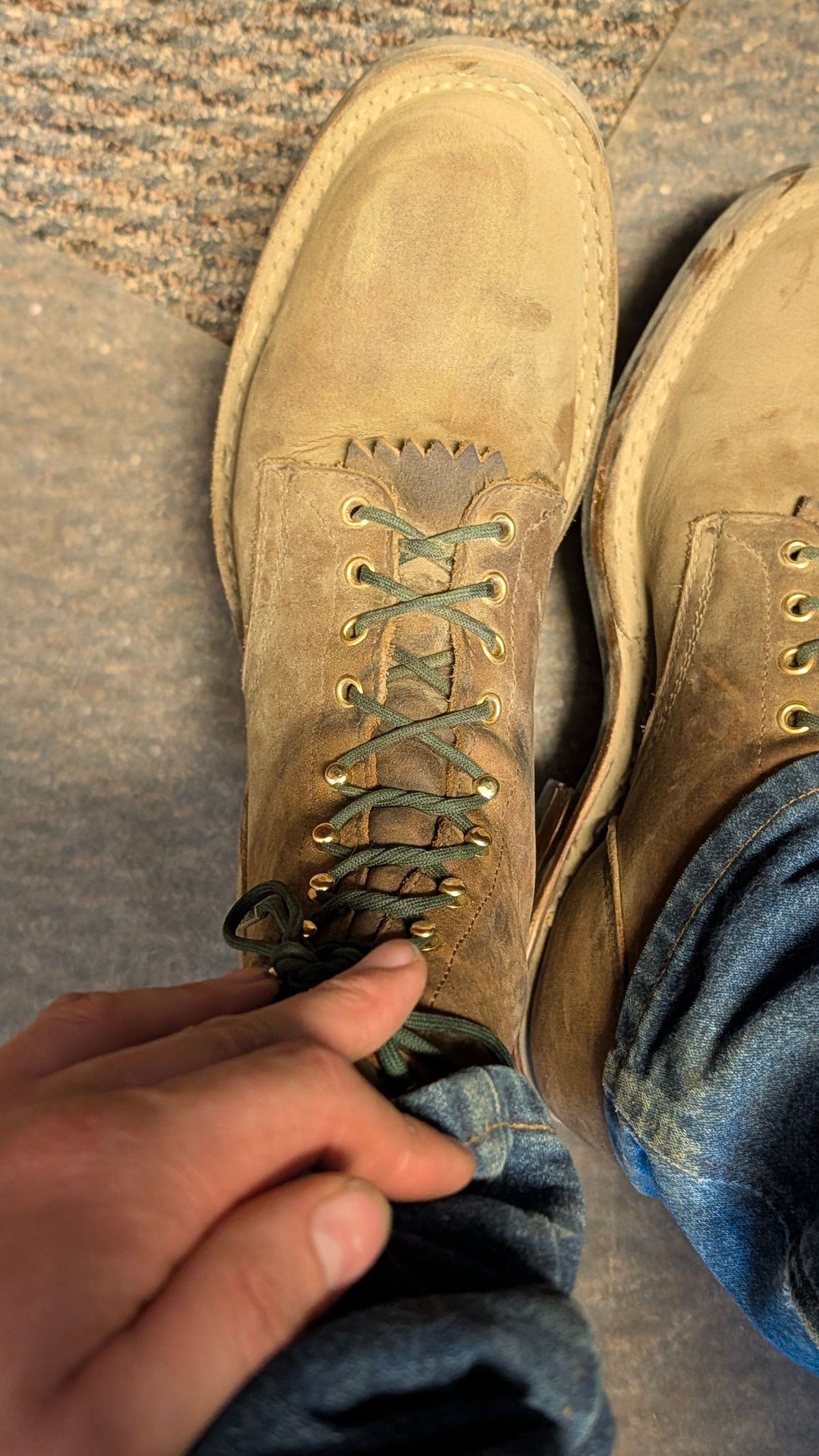 Photo by dohyde34 on April 29, 2026 of the White's Stockman in Seidel Distressed Smooth.