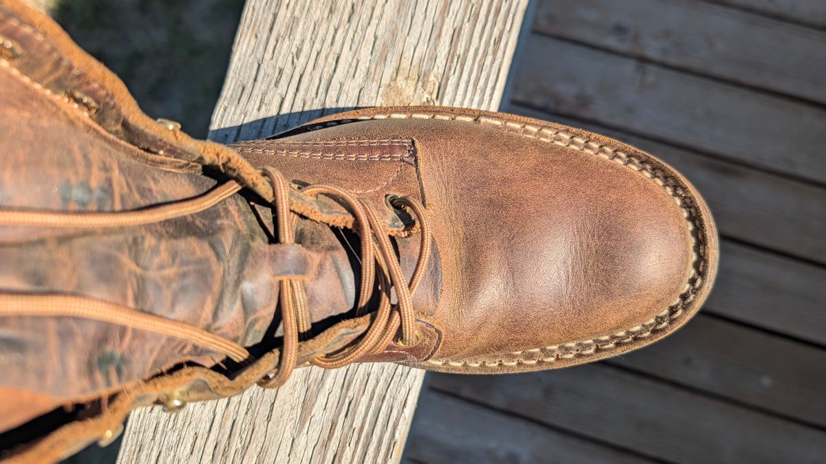 Photo by dohyde34 on June 12, 2026 of the White's Stockman in Seidel Distressed Smooth.