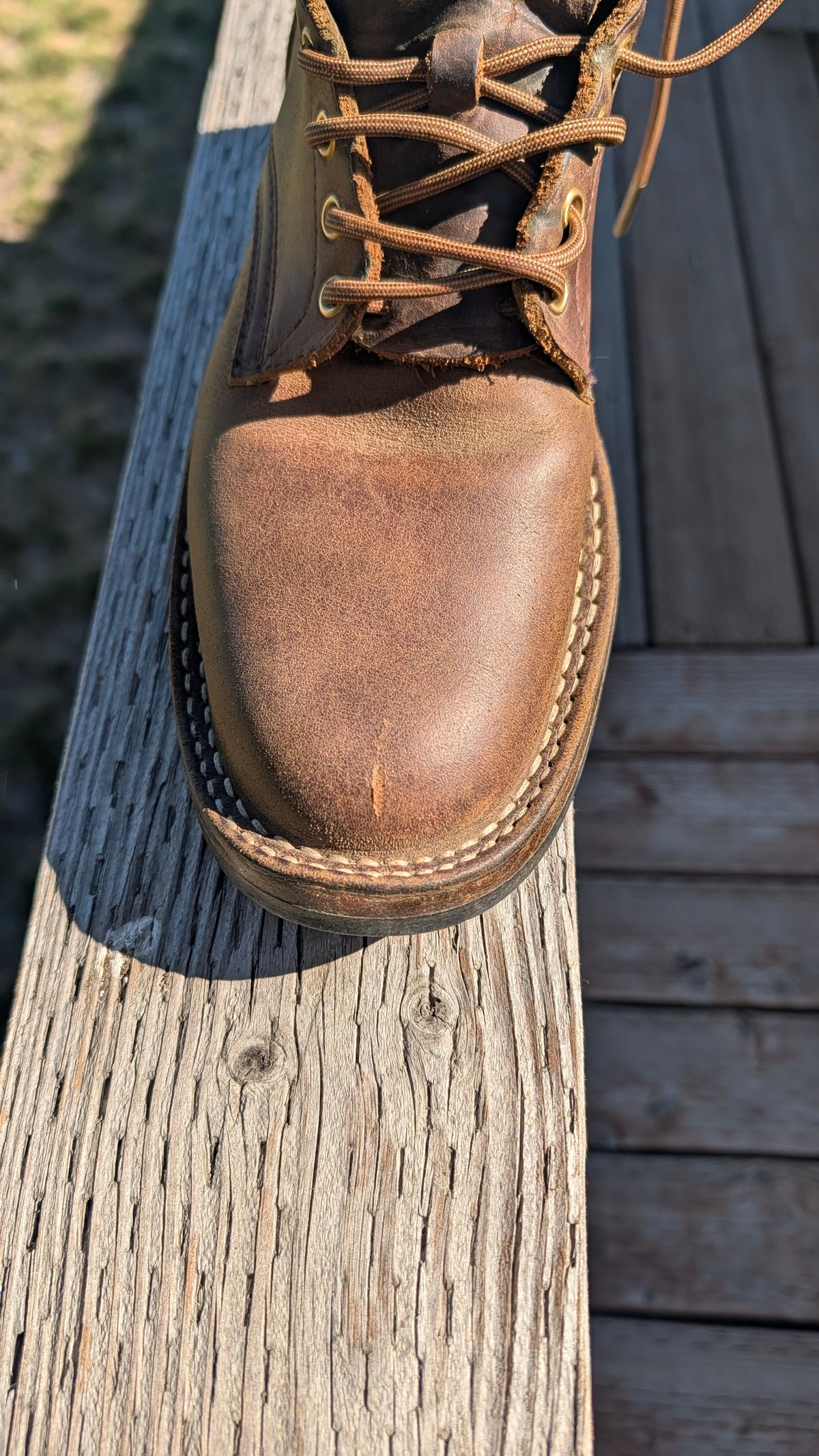 Photo by dohyde34 on June 12, 2026 of the White's Stockman in Seidel Distressed Smooth.