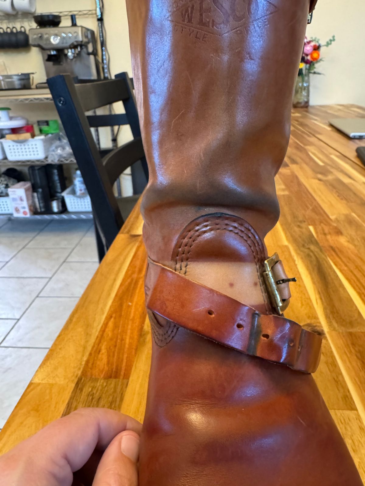 Photo by kungfubeach on March 25, 2026 of the Wesco Mister Lou in Maryam Natural Horsebutt.