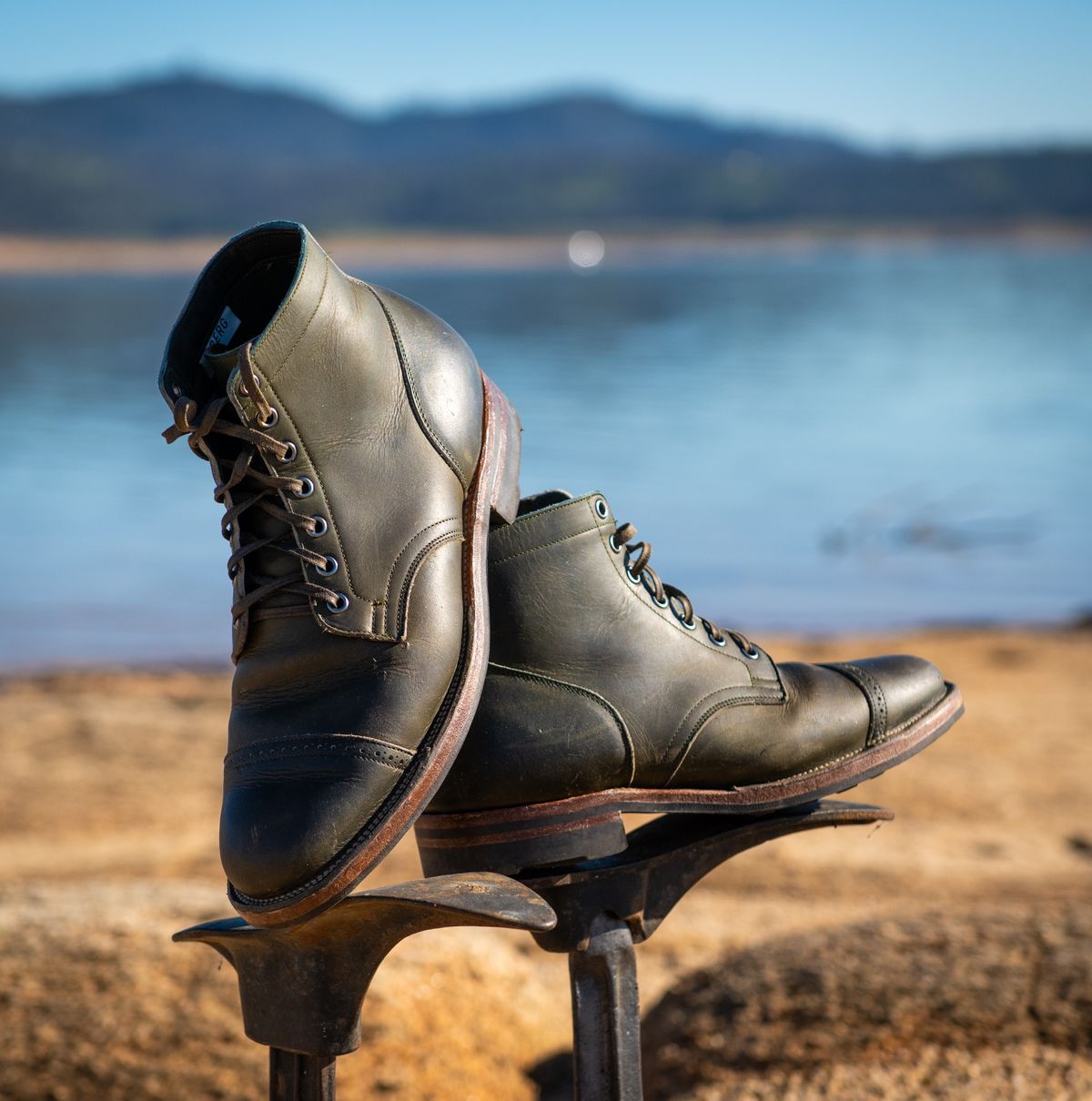 Photo by kungfubeach on December 28, 2025 of the Viberg Service Boot in Horween Olive Chromepak.