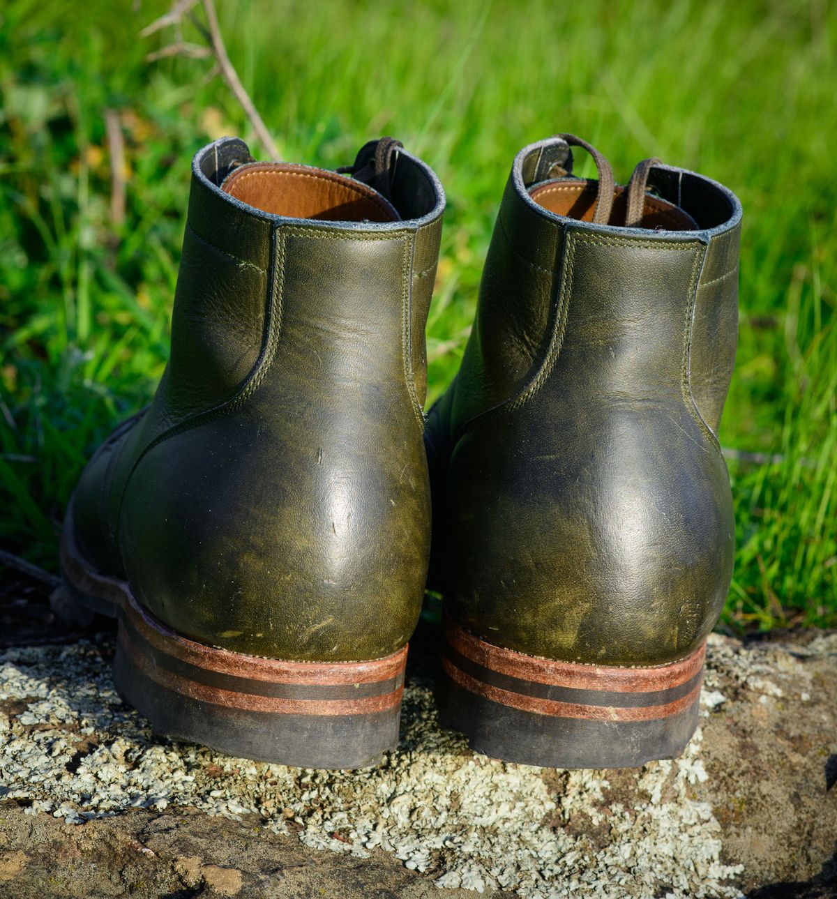 Photo by kungfubeach on February 5, 2026 of the Viberg Service Boot in Horween Olive Chromepak.