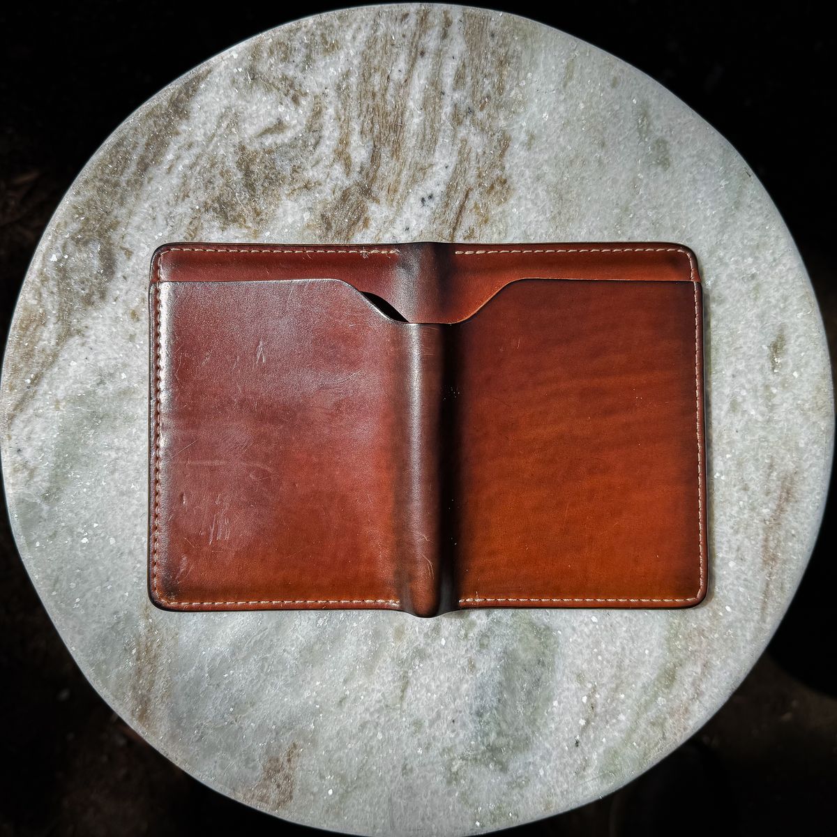 Photo by kungfubeach on April 6, 2026 of the Ashland Leather Fat Herbie in Horween Natural Shell Cordovan.