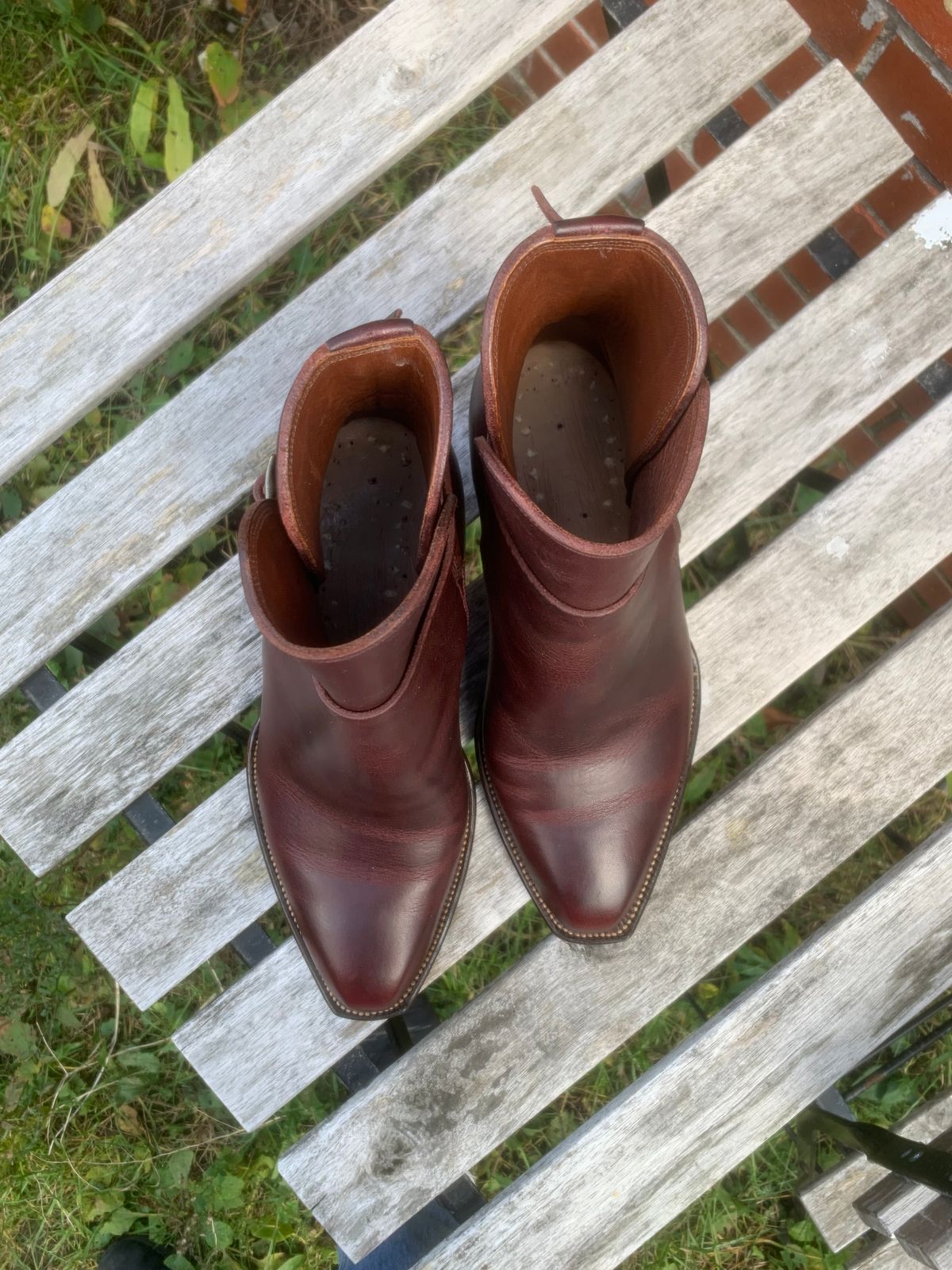 Photo by floraknightbootmaker on November 4, 2025 of the Flora Knight Cowboy Jodhpur in Tasman Leathers Of New Zealand.