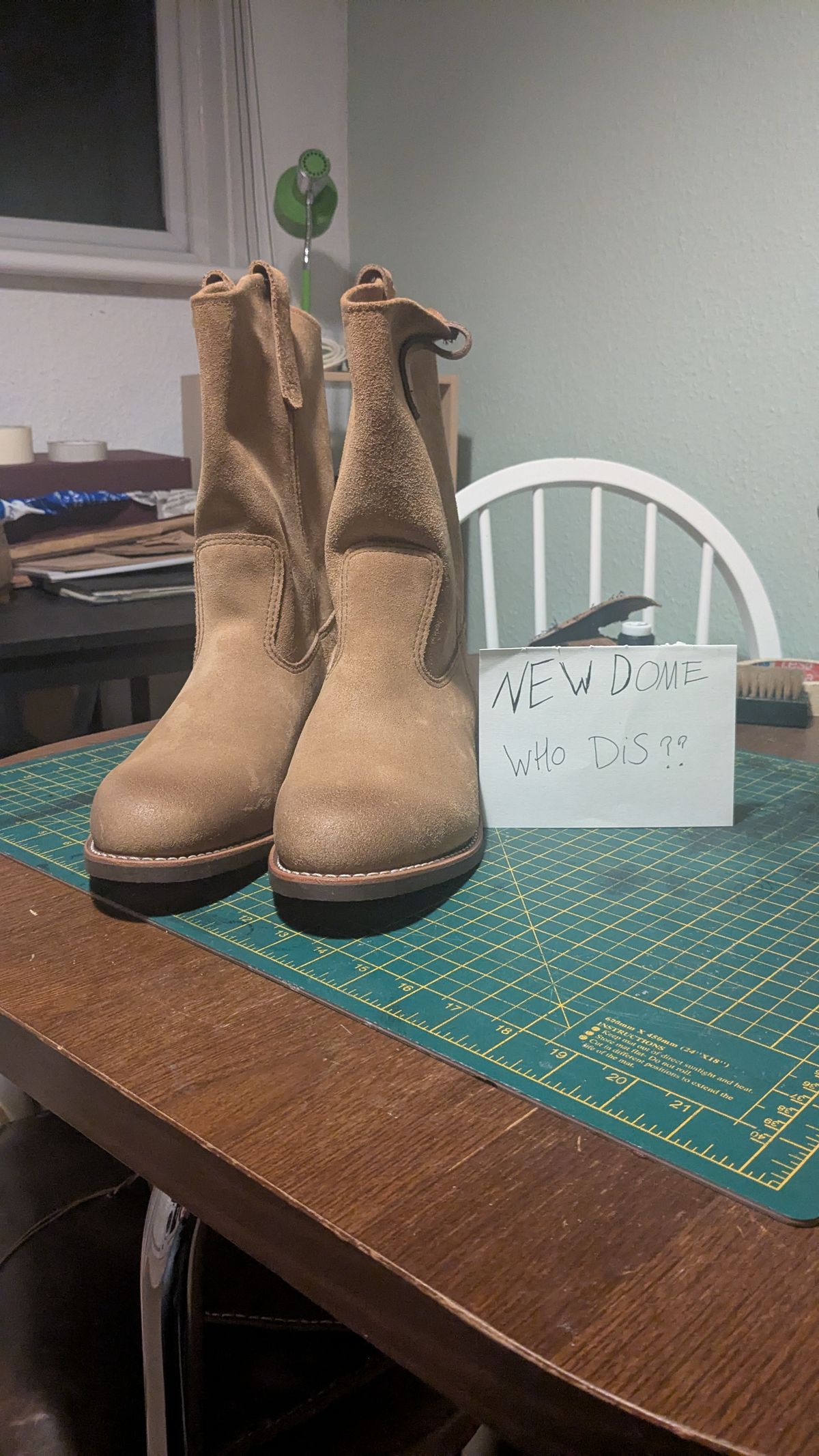 Photo by swoob on October 1, 2025 of the Red Wing Pecos in S.B. Foot Hawthorne Muleskinner.