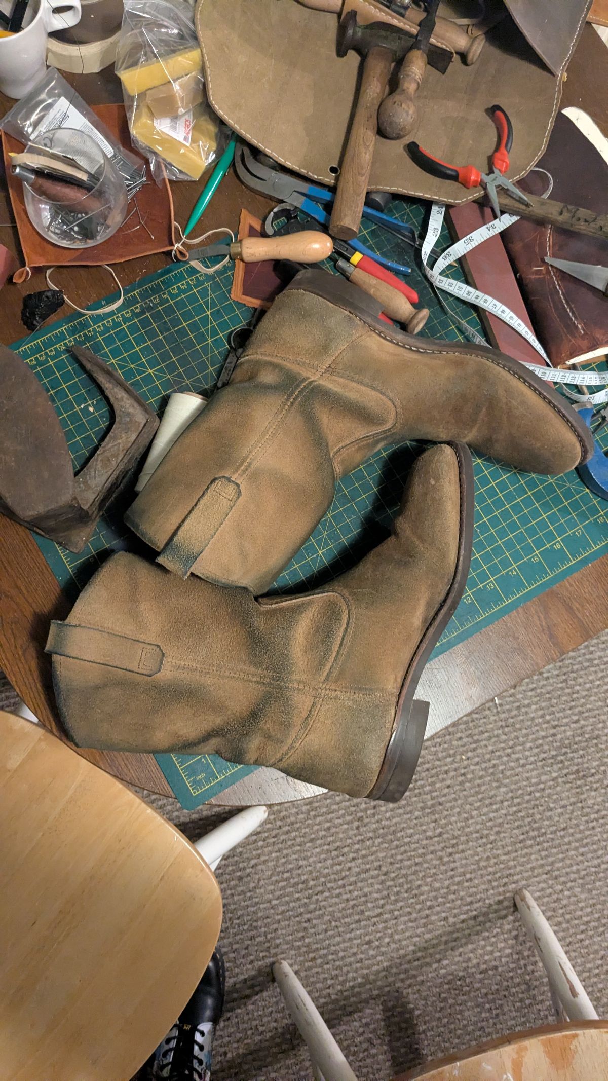 Photo by swoob on December 1, 2025 of the Red Wing Pecos in S.B. Foot Hawthorne Muleskinner.