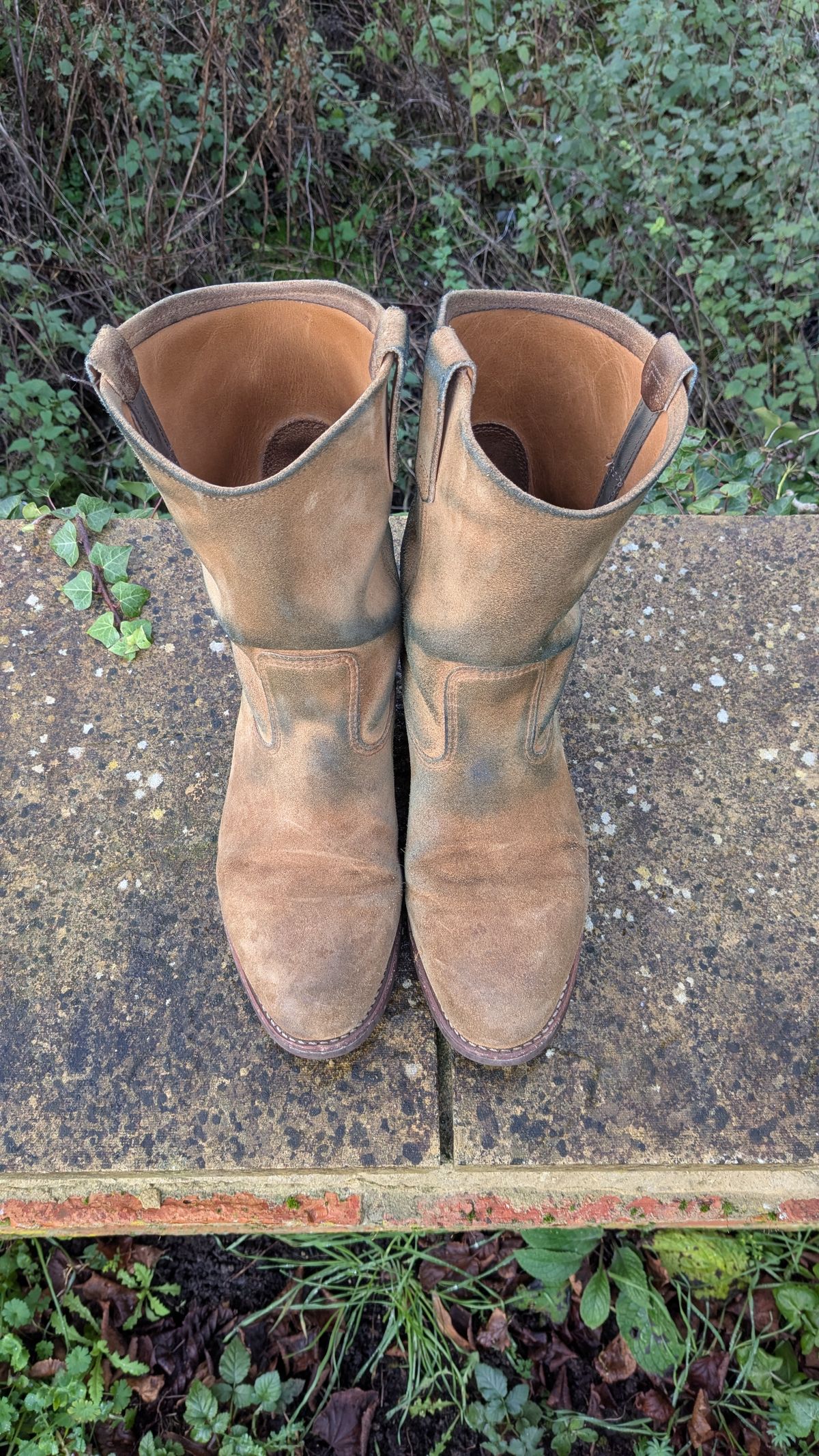 Photo by swoob on January 1, 2026 of the Red Wing Pecos in S.B. Foot Hawthorne Muleskinner.