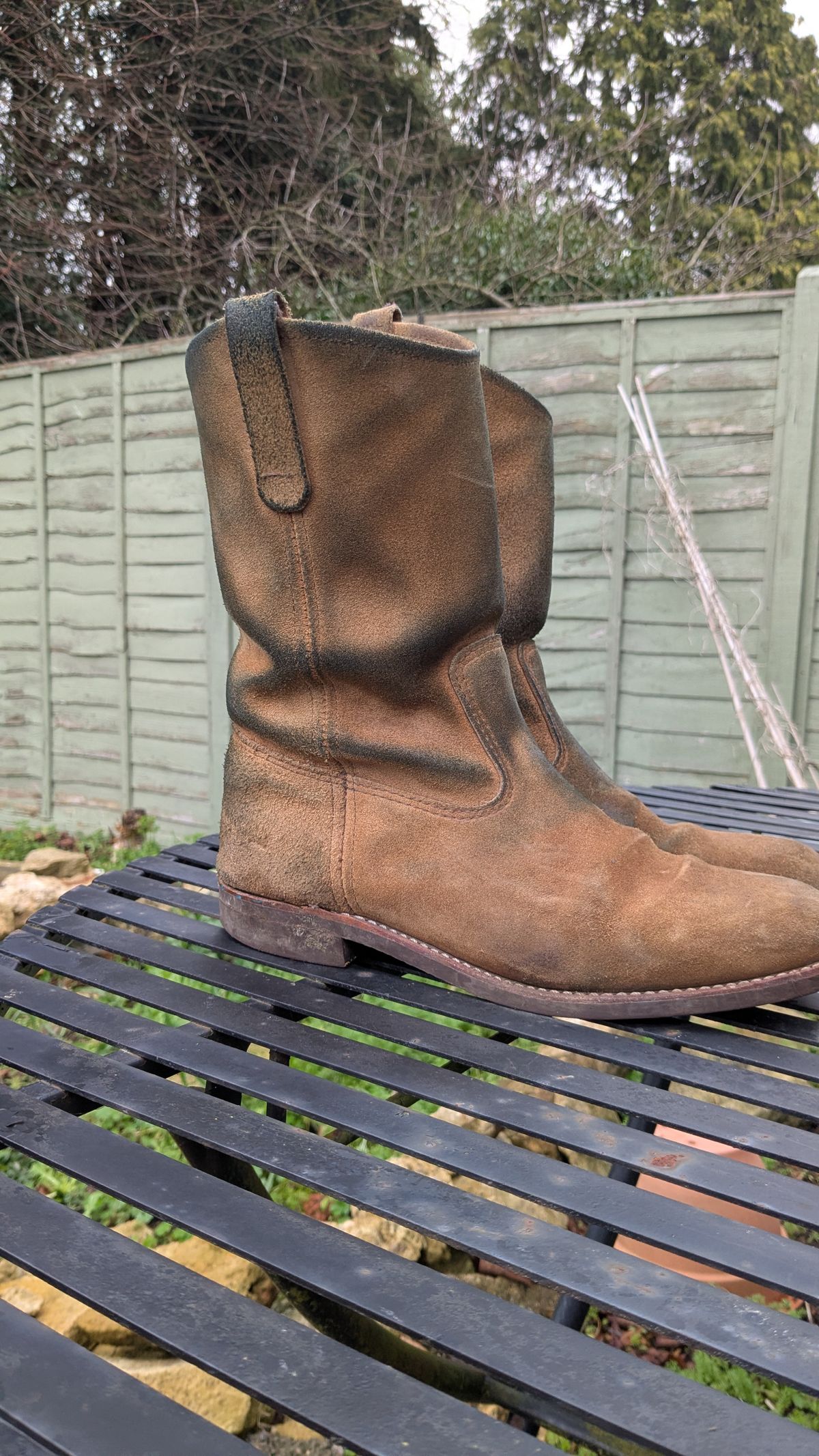 Photo by swoob on February 1, 2026 of the Red Wing Pecos in S.B. Foot Hawthorne Muleskinner.