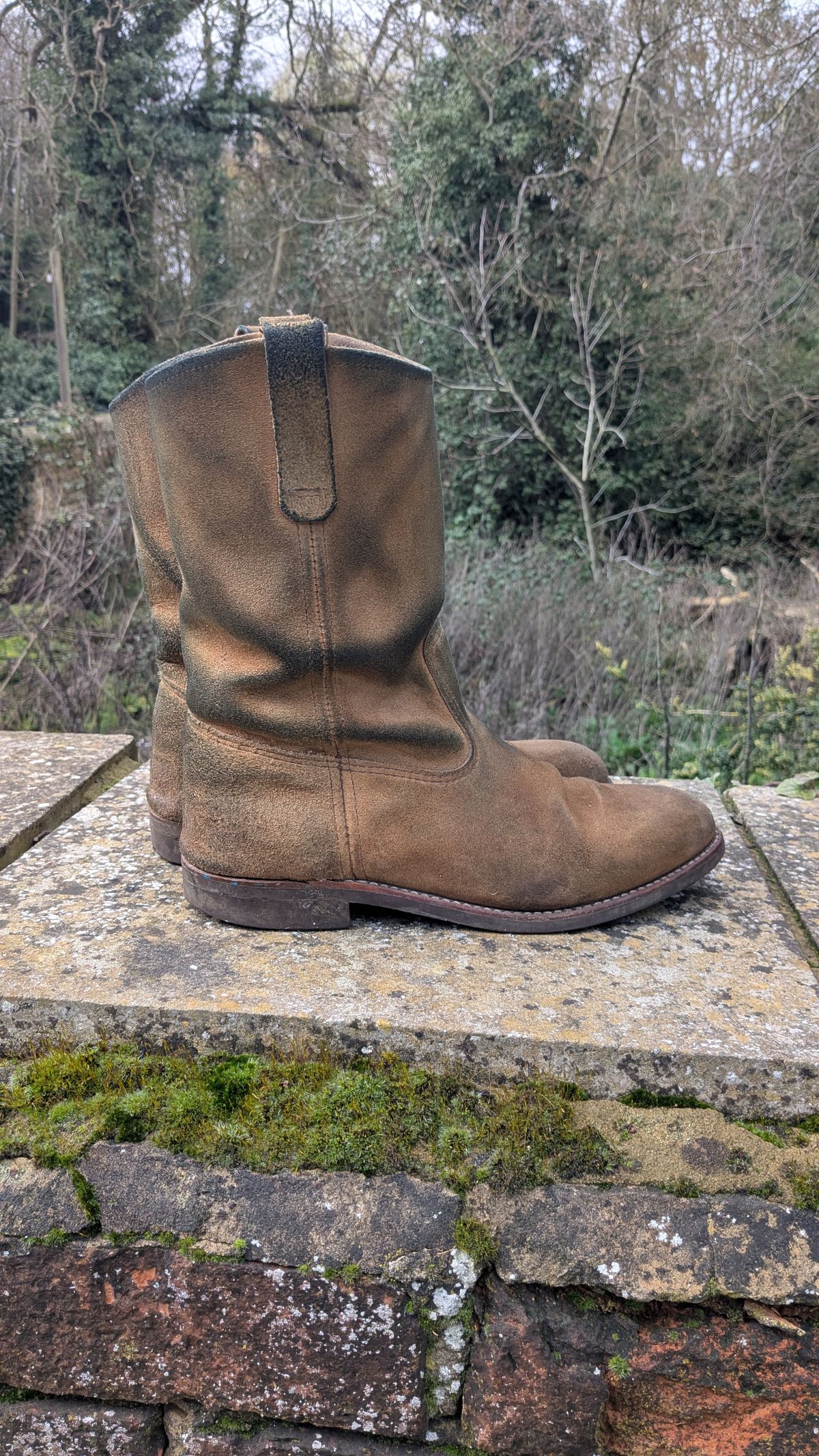 Photo by swoob on March 1, 2026 of the Red Wing Pecos in S.B. Foot Hawthorne Muleskinner.