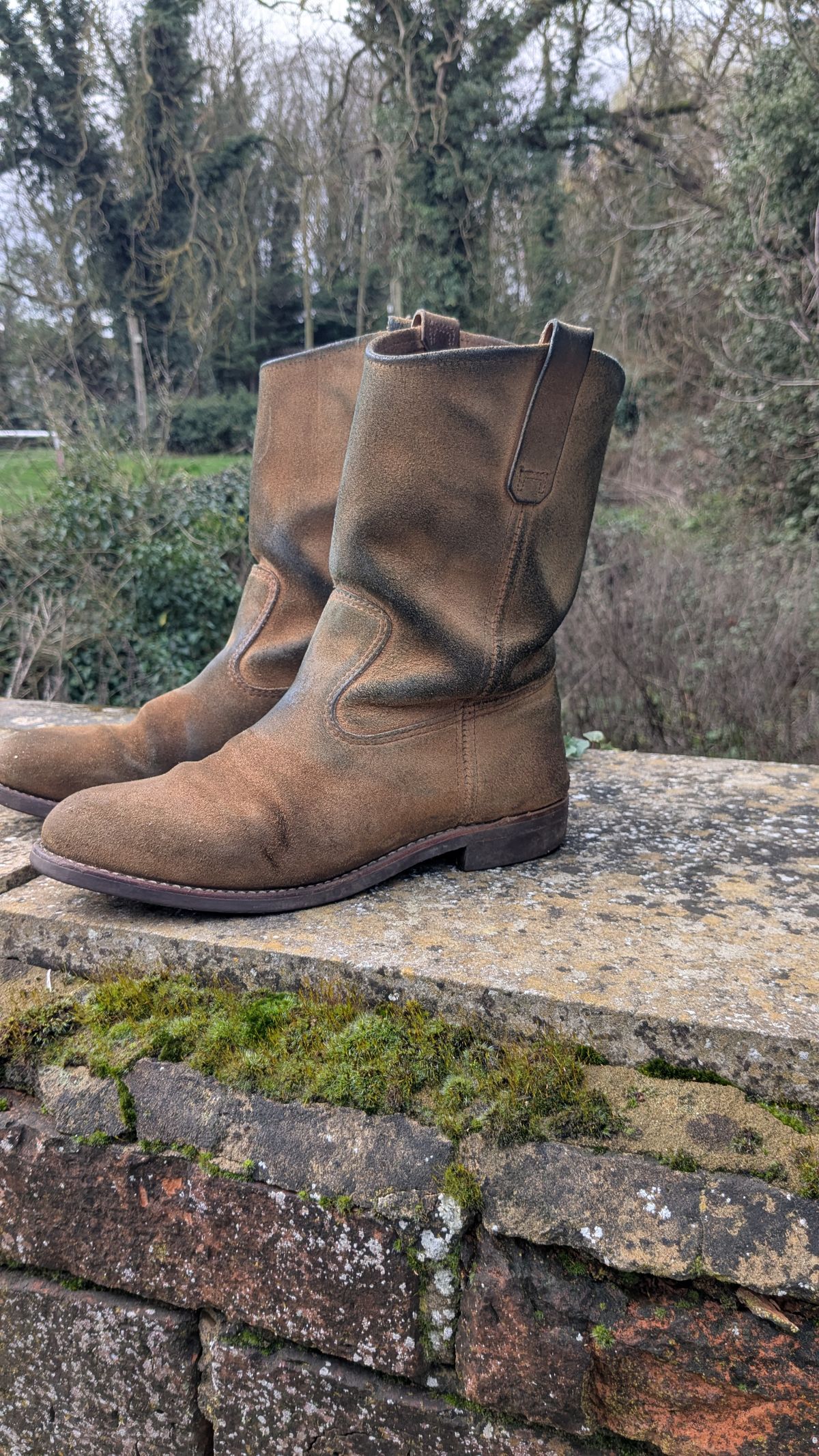 Photo by swoob on March 1, 2026 of the Red Wing Pecos in S.B. Foot Hawthorne Muleskinner.