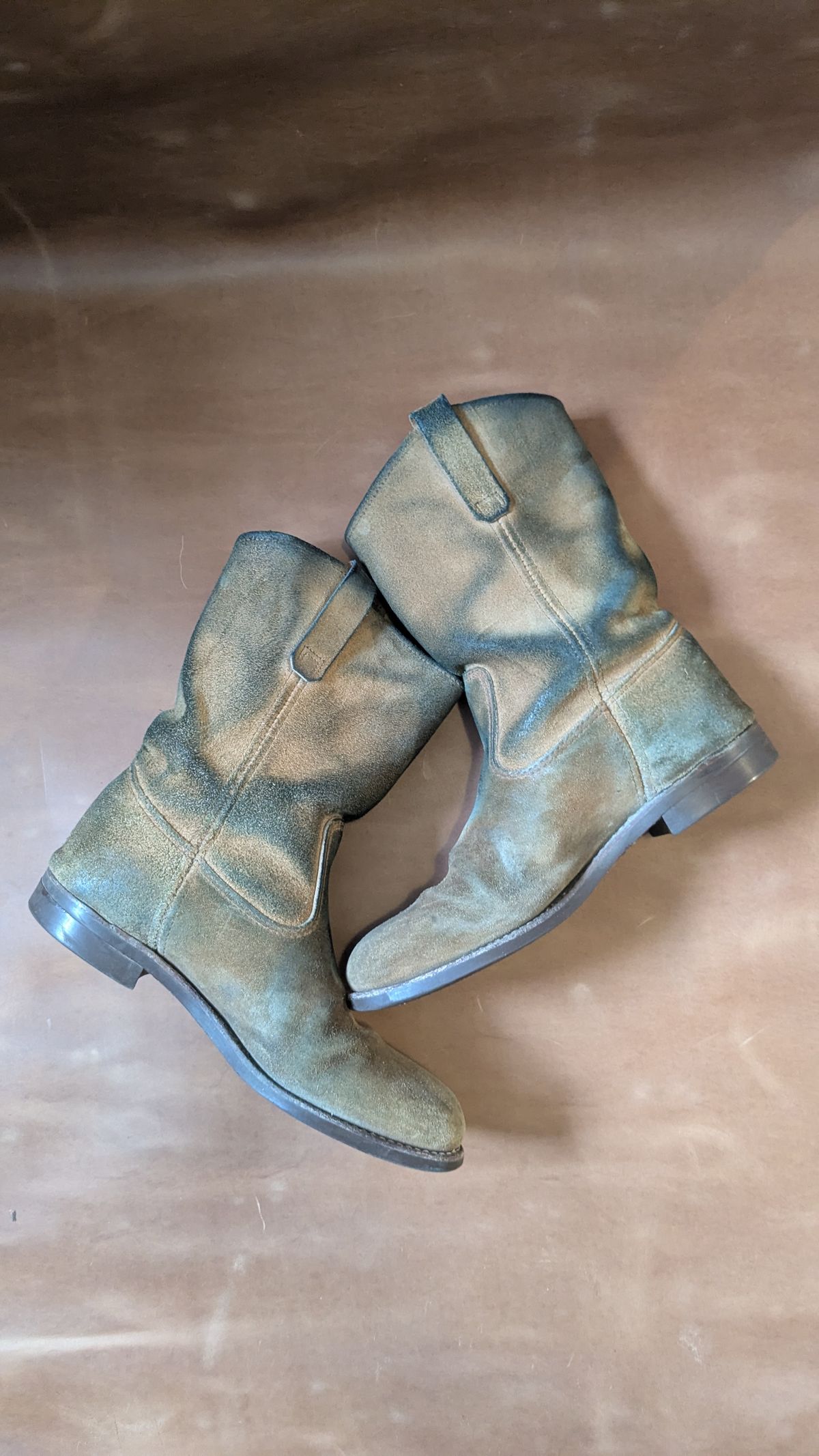 Photo by swoob on April 3, 2026 of the Red Wing Pecos in S.B. Foot Hawthorne Muleskinner.